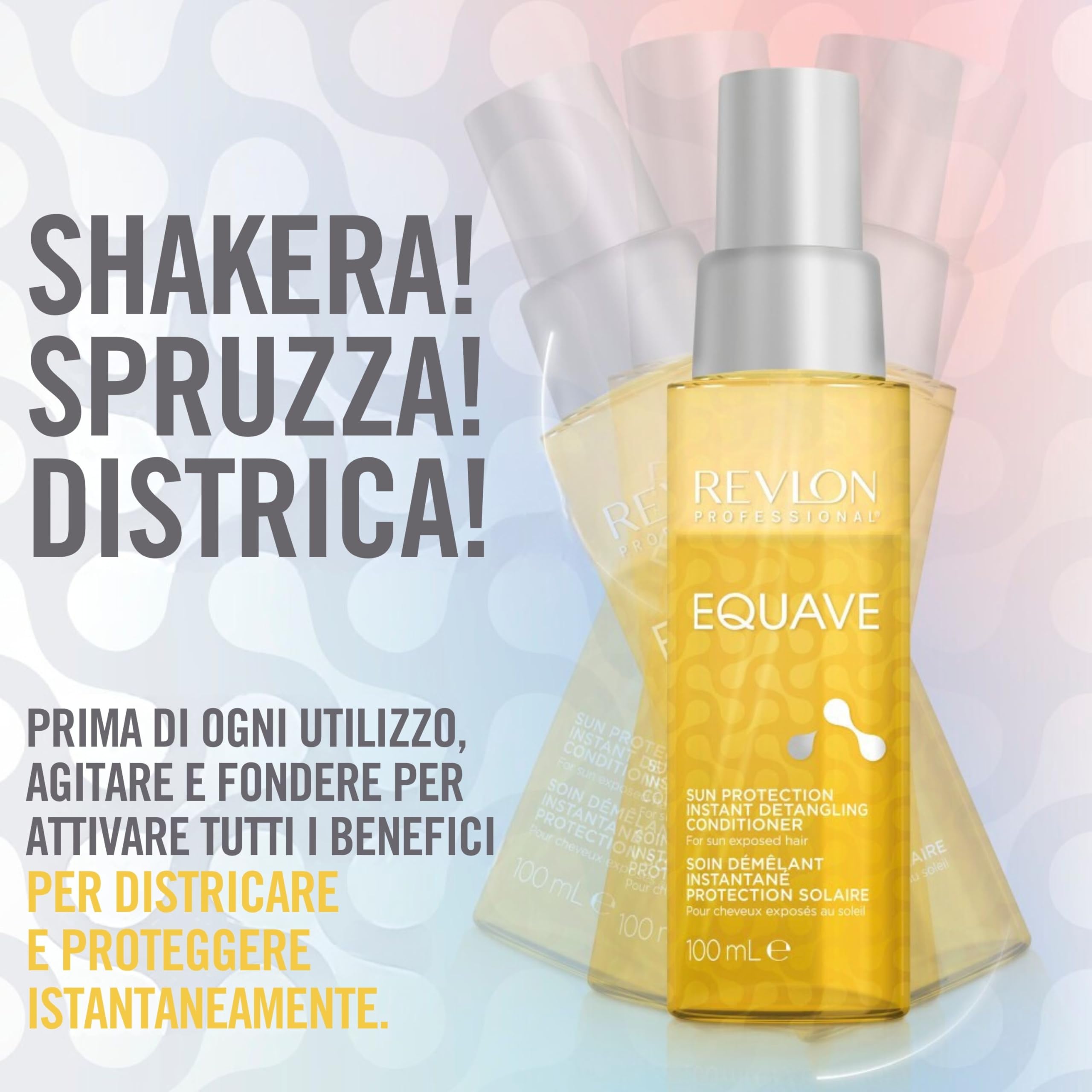 Revlon Professional Equave Sun Protection Bi-Phase Detangling Conditioner, Protezione UV Per Capelli, Protezione Solare Per Capelli, Balsamo Senza Risciacquo Sole Con Protezione, Districante – 100ml