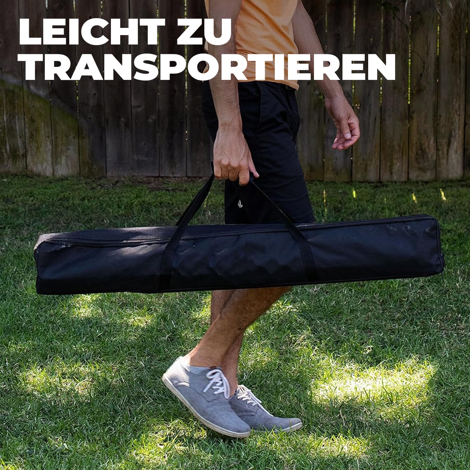 Ladder Toss® | Holz-Geschicklichkeitsspiel für Erwachsene | 1 Leiter + 12 Bolas + 1 Schutzhülle | Wurfspiele | Outdoor-Spielzeug | Outdoor Game | Golfbälle | OriginalCorner®