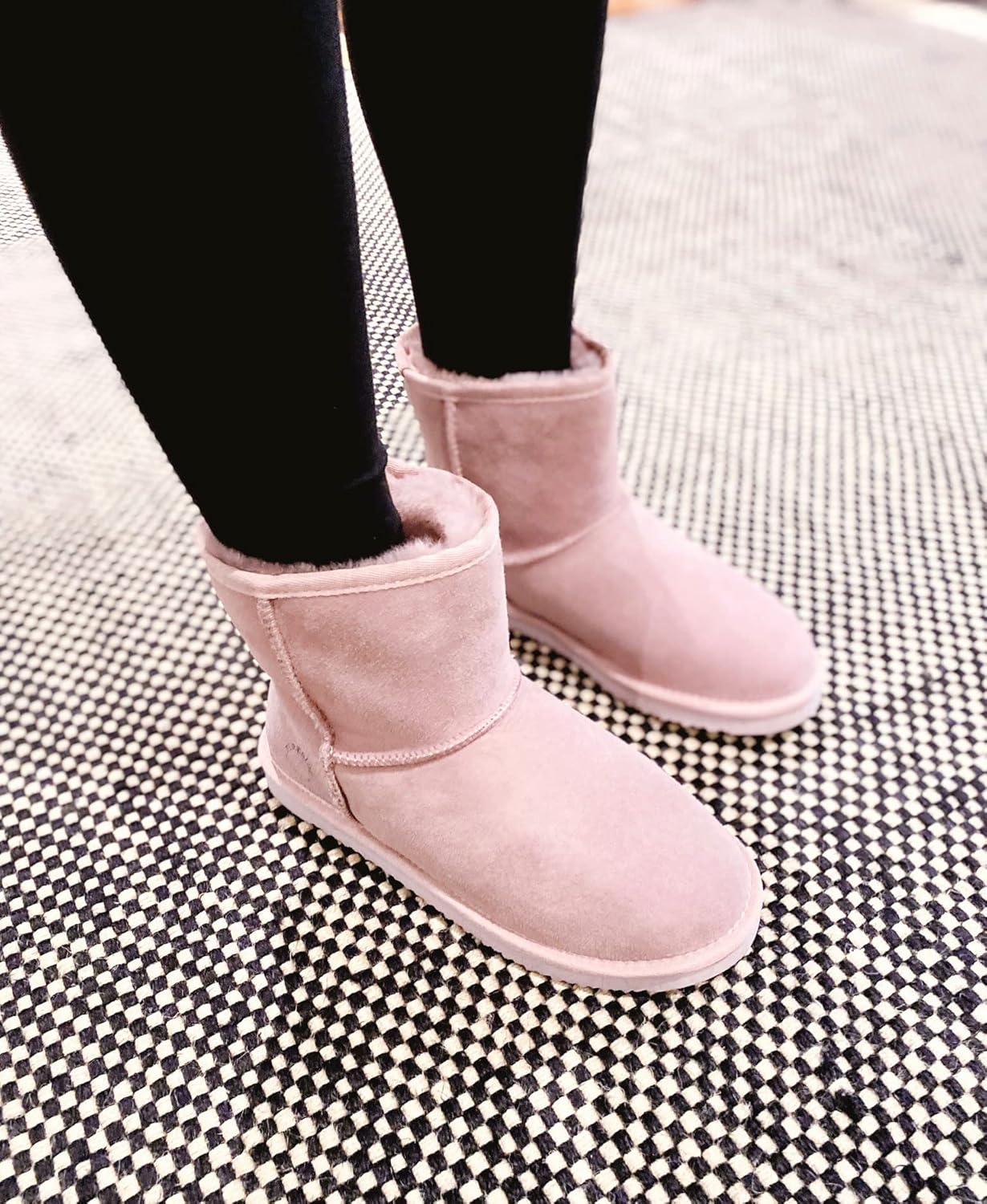 Fireside by Dearfoams Women's Rosebery Shearling Lined Indoor/Outdoor Boot Mid Calf - Image 4