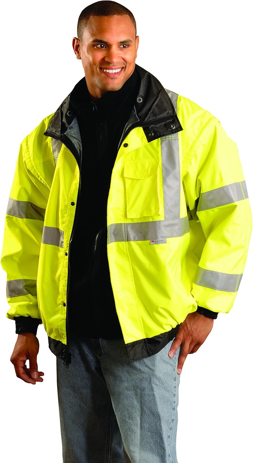 Exсluѕіvе Dіѕсоunt 🔥 OccuNomix Medium Hi-Viz Yellow Polyester Jacket, LUX-TJBJ-YM 🔥 OccuNomix Medium Hi-Viz Yellow Polyester Jacket, LUX-TJBJ-YM