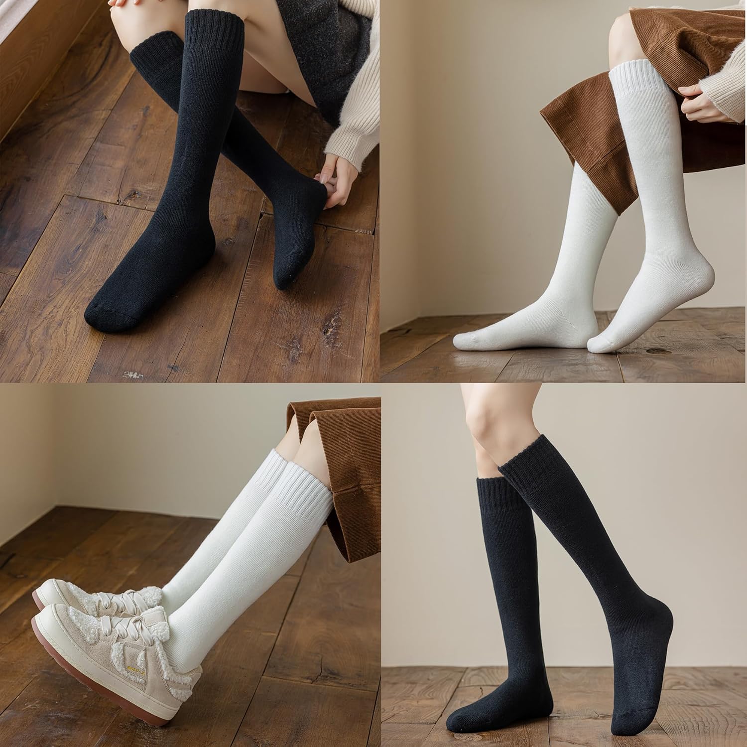 HUGSWEET Heated Thermal Socks For Women Extreme Cold Weather Winter Warm Soft Cozy Socks With Gift Box