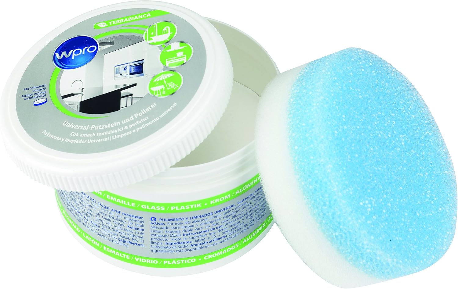 Wpro UNC502 Naturterrabianca Cleaning Stone/Universal Cleaner for the Whole Household / 250 g