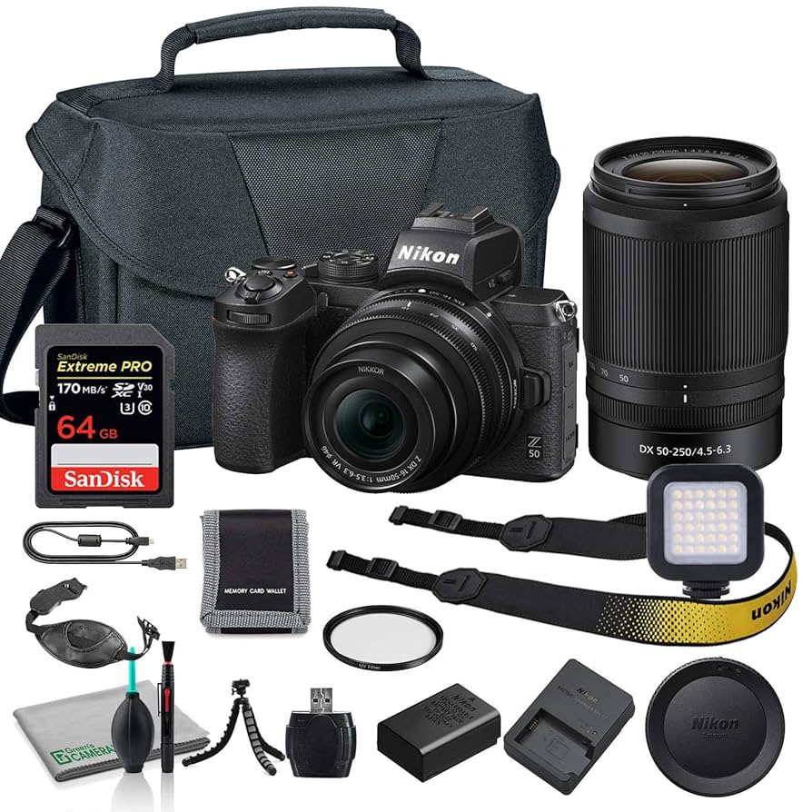 NikonD600  SIGMA50-500 BURTONカメラリュック等一式 Amazon.com : Nikon Z 50 Mirrorless Digital Camera with 16