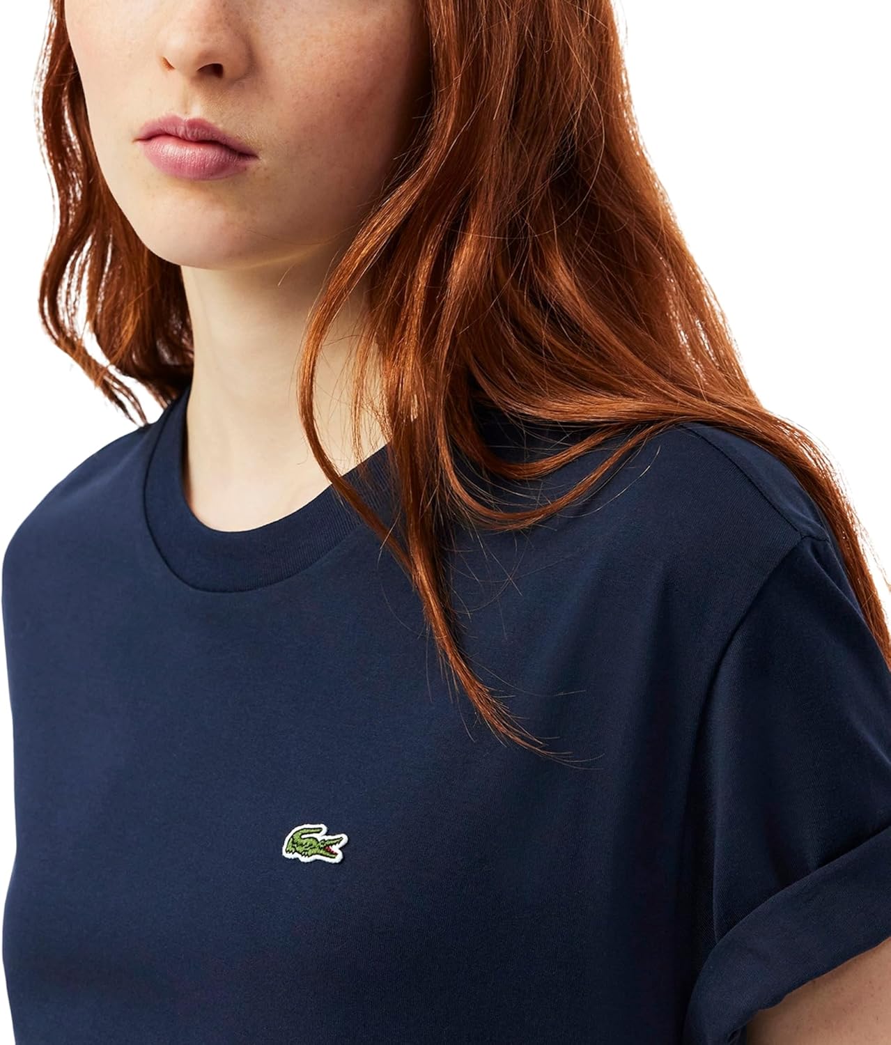 Lacoste Womens Relaxed Fit Soft Cotton T-Shirt - Image 3