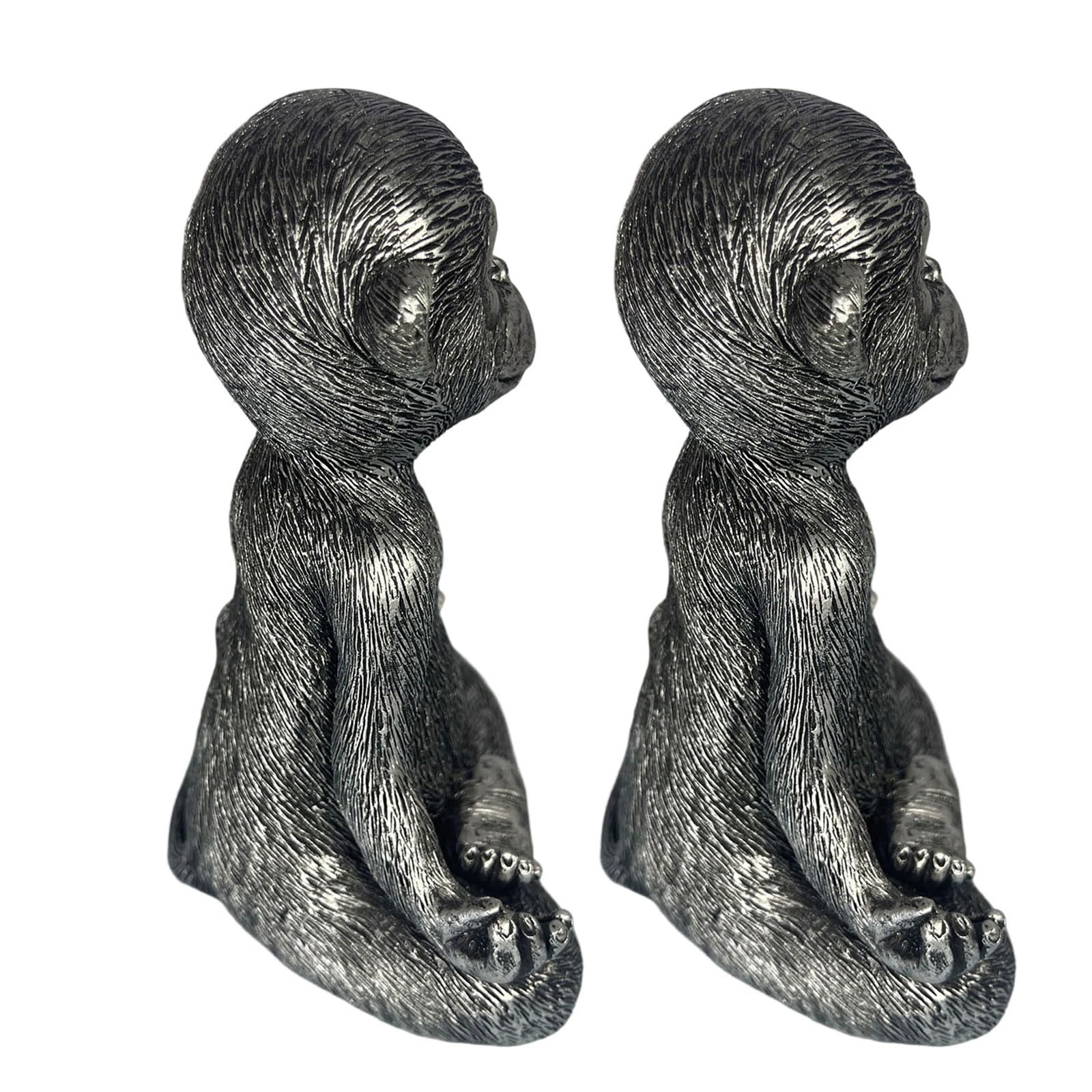 Osniyaw Multicolor Miniature Meditation Monkey Garden Statue Fairies Garden Accessories Garden Decor Art Housewarming Gift Home Decor Resin Monkey Figurines Sculptures