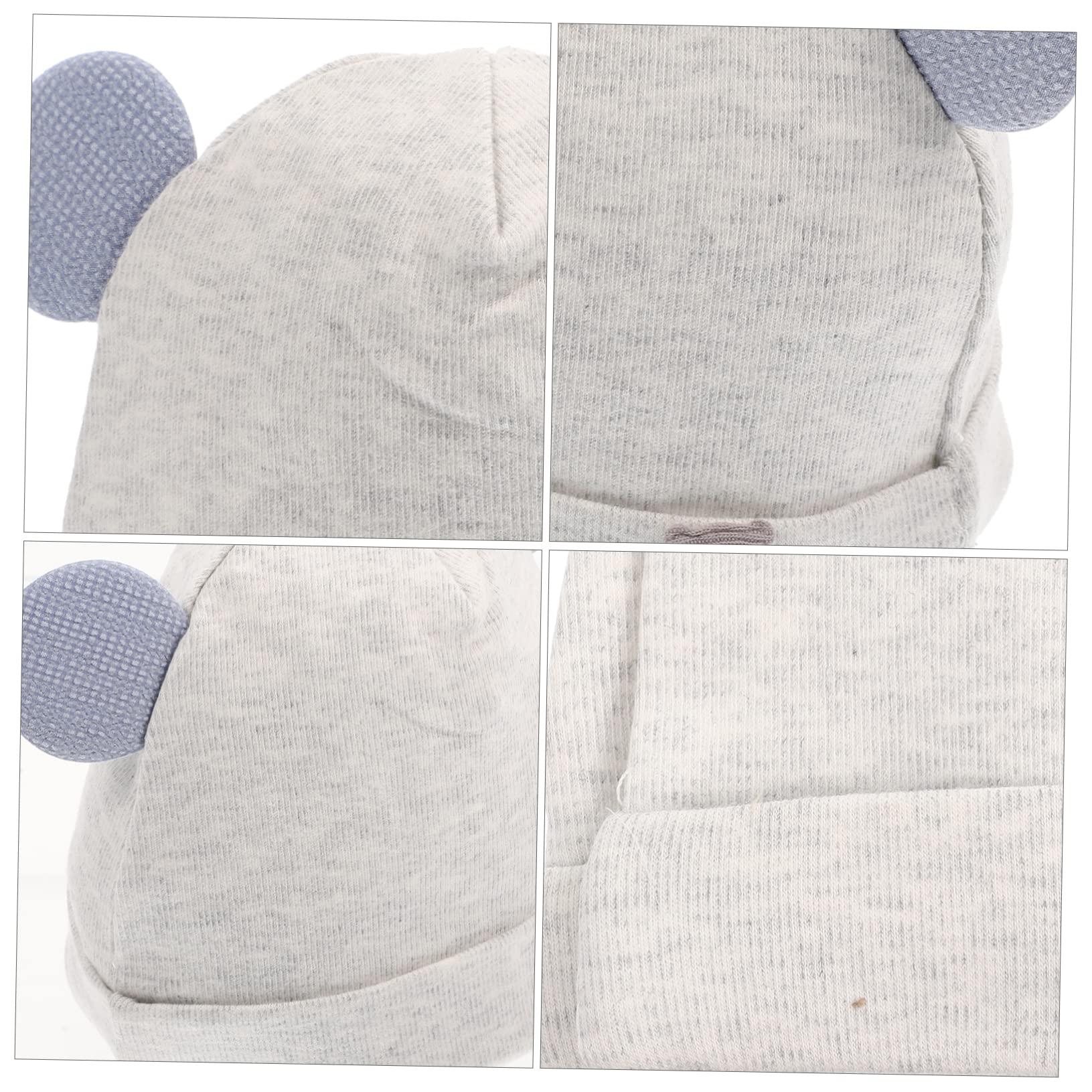 SHERCHPRY 5 Pezzi Infantili per Berretto Cappello Ragazze Neonata Copricapo Caldo Unisex Simpatico Orso Ragazzi Accessorio Bambino Dorme Copricapo di Cotone Orecchio Adorabile