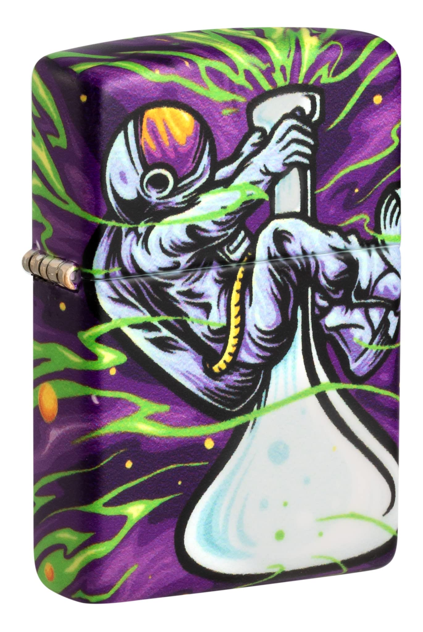 Zippo Sturmfeuerzeug - Modell Space Out - Multicolor mit 540 Color Druck - Nachfüllbar - Wiederverwendbar - Windfestes Design - Geschenkbox - Made in USA