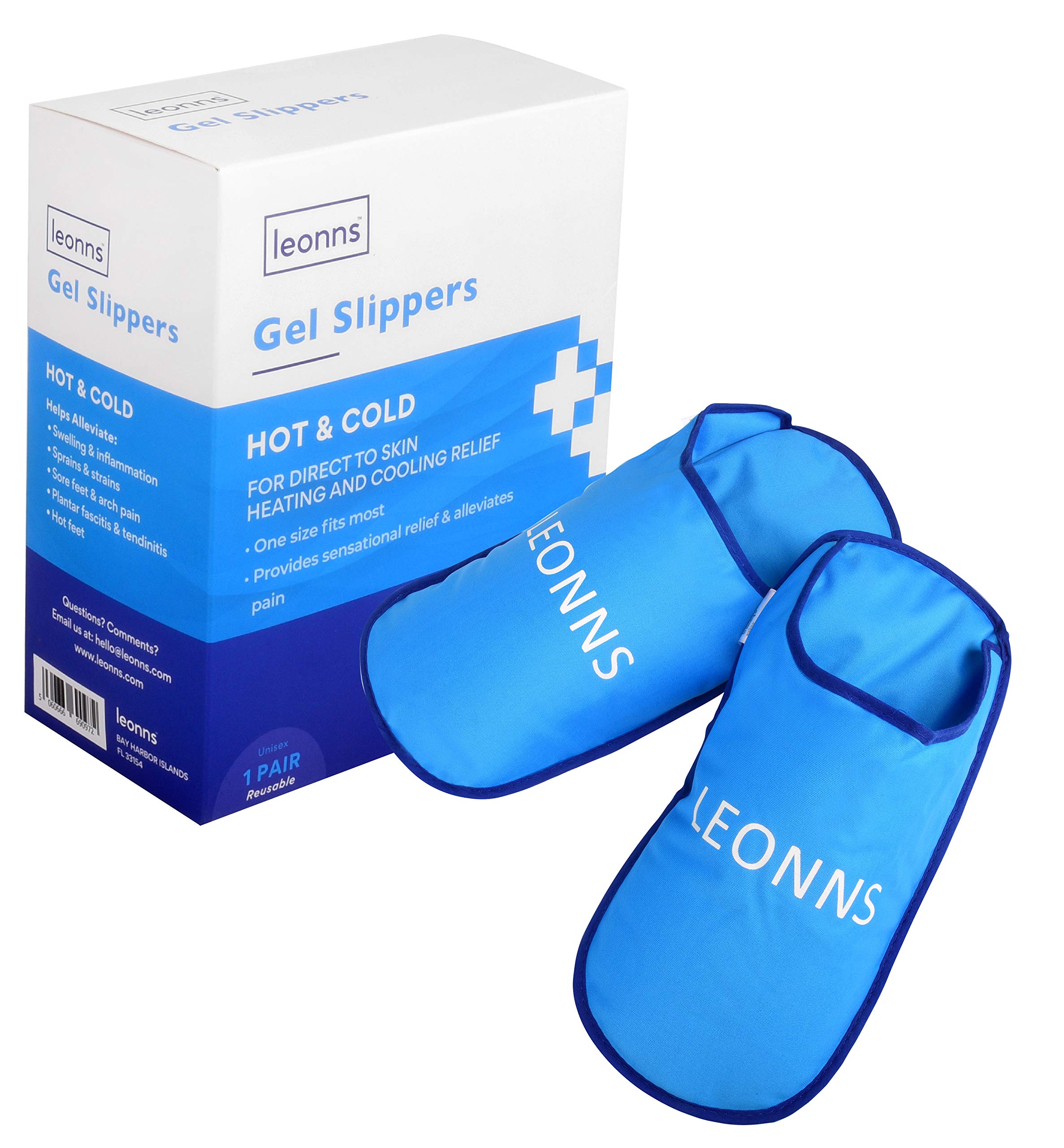Buy LEONNS Gel Ice Pack Slippers Provides Hot and Cold Therapy for
