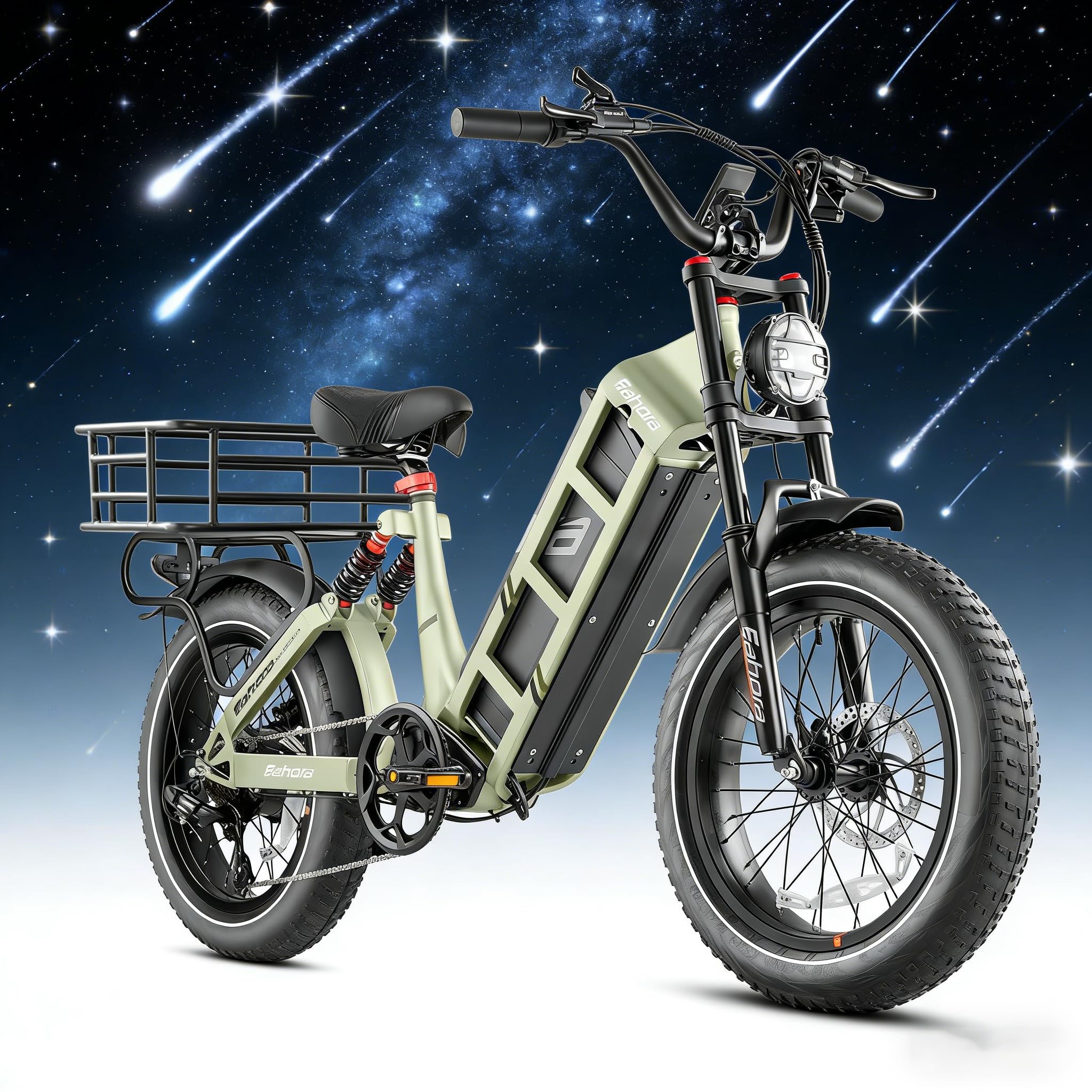 2026 Version Eahora Juliet/Juliet Pro 2 1200W/5400W Dual Motor Electric Bike for Adults 43MPH 60V 70Ah Battery 200Miles Long Range Ebike Full Suspension Electric Bicycle for Commuting