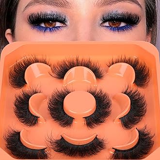 Mink Lashes False Eyelashes 3D Full Volume 18mm Thick Fake Lashes Natural Look Like Eyelash Extensions 5 Pairs Lash by Winifred