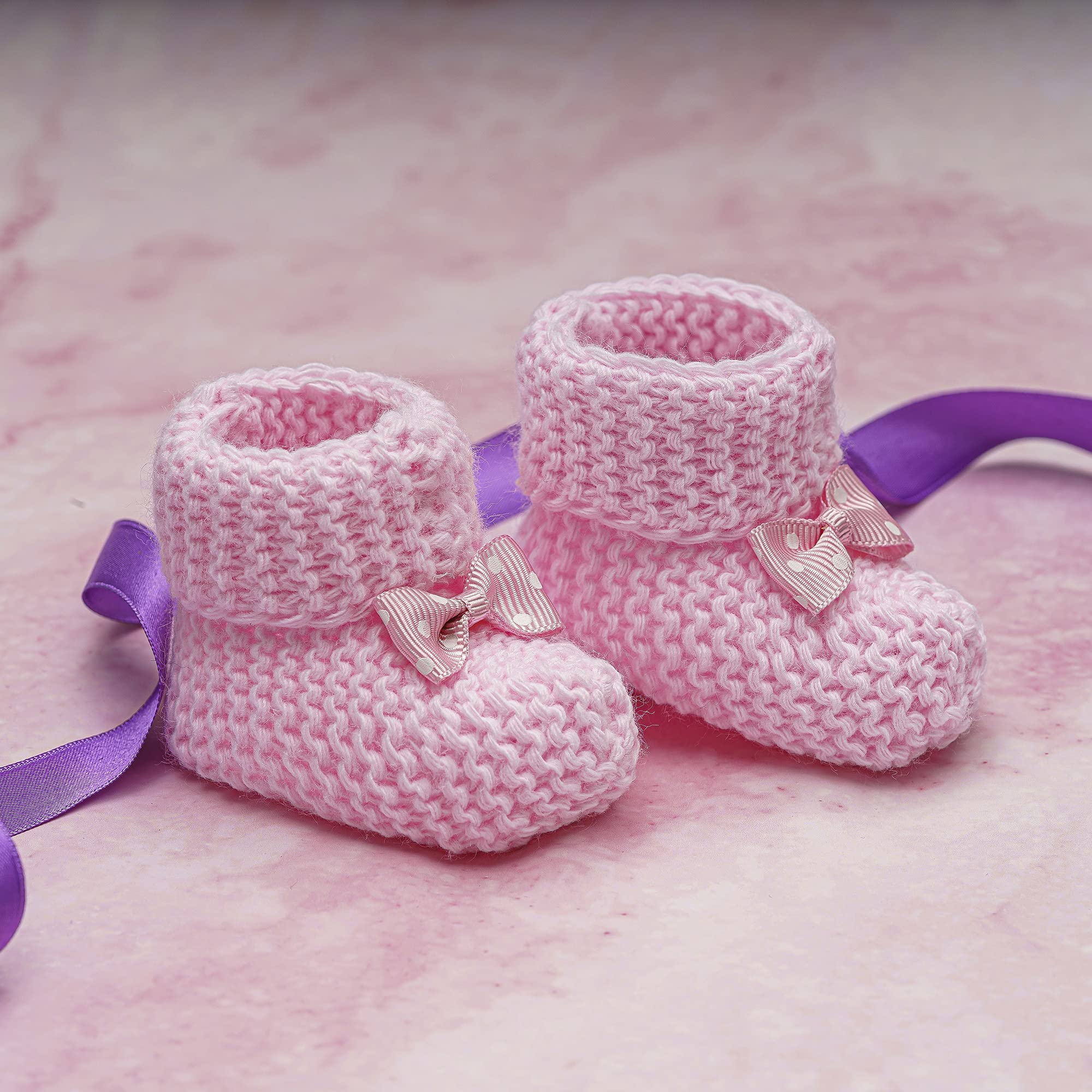 Weiche Babyschuhe gestrickt, Babychucks Unisex Strickschuhe, warme gehäkelte Stricksocken Patik für Neugeborene 0-6M