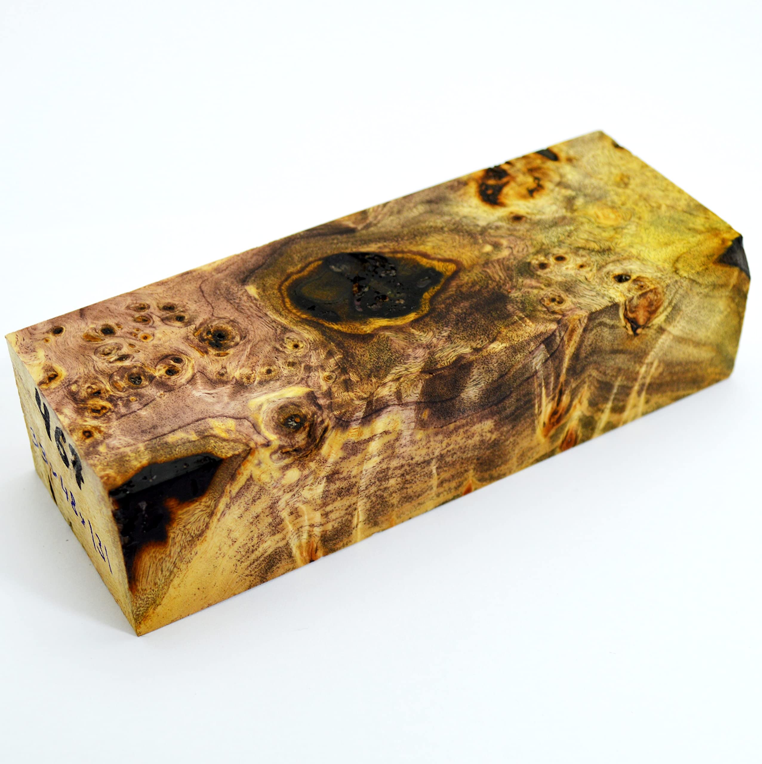 Buy Stabilized BURL Wood Wooden Block Turning Blank Handle Blade Knives