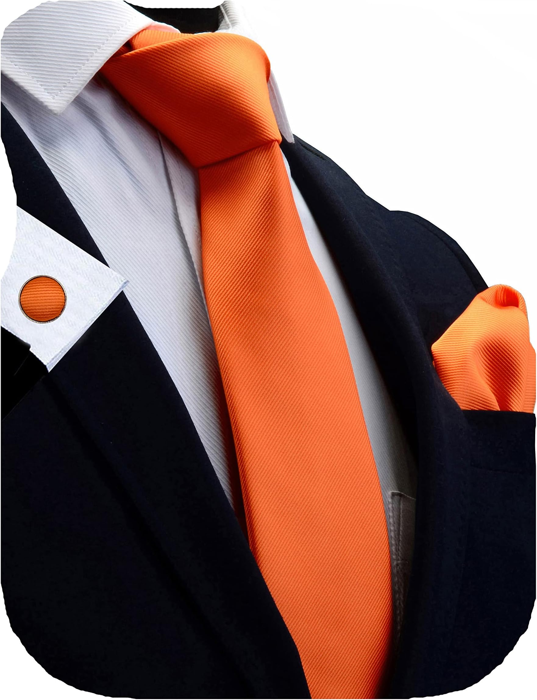 3.15" Necktie and Pocket Square Cufflinks Sets