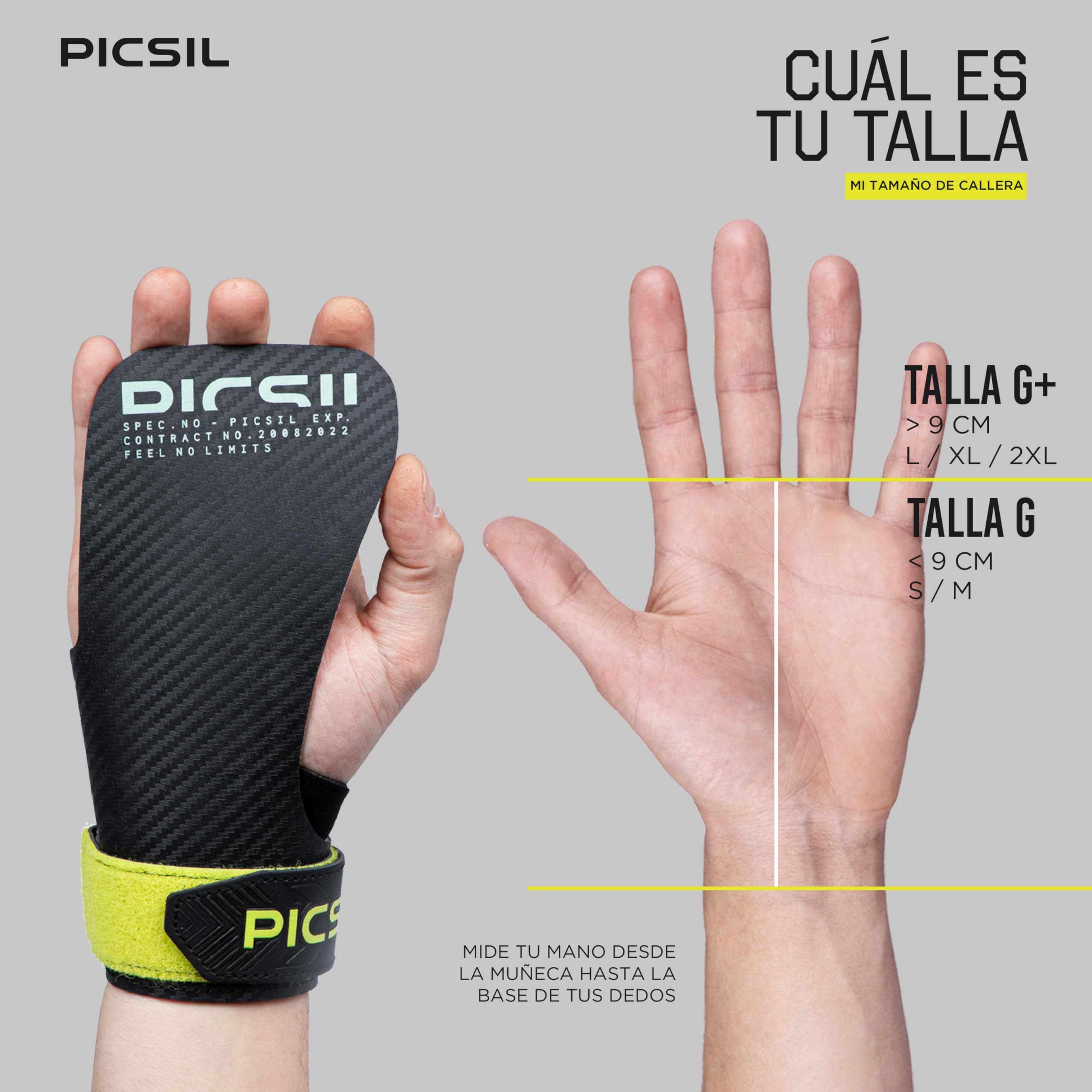 PICSIL Hawk Grips - Calleras Sin Magnesio, Agarre en Barras Limpias, Triple Capa, Incluye Muñequeras y Bolsa Transpirable — view 5
