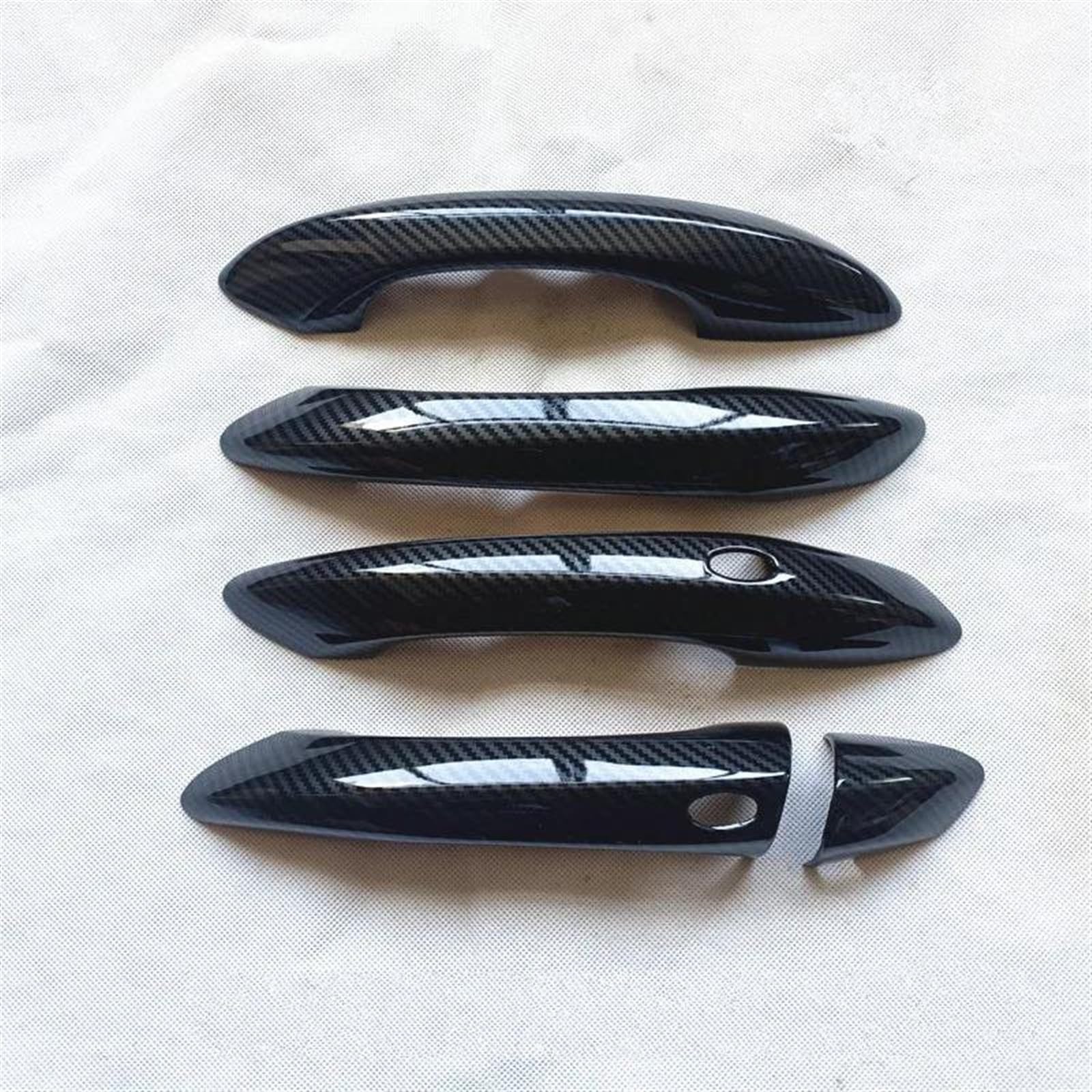 Kjhopy Carbon Exterior Door Handle Trim Cover For Hyundai For Tucson 2021 2022 2023 Nx4 Plastic Chrome Imitation Accessories Exterior Door Handle(Carbon)