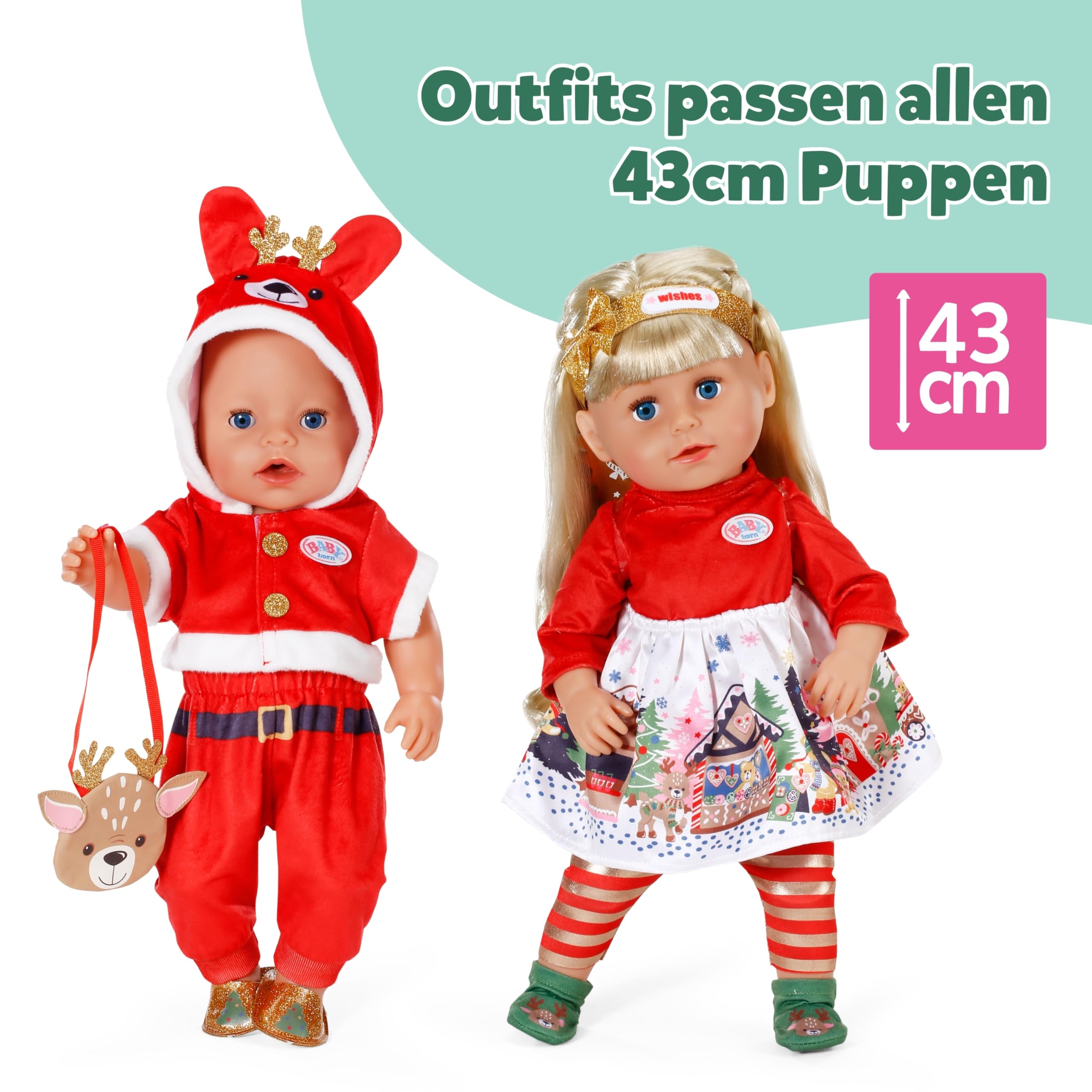 BABY born Adventskalender it 24 Überraschungen enthält Kleidung und