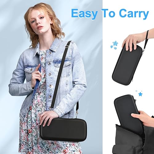Vista 7 de Younik Switch 2 Case Compatible with NS Switch 2 (2025), Carrying Case with 19 Game Card Slots, 4 in 1 Switch 2 Accessories Includes Shoulder Strap