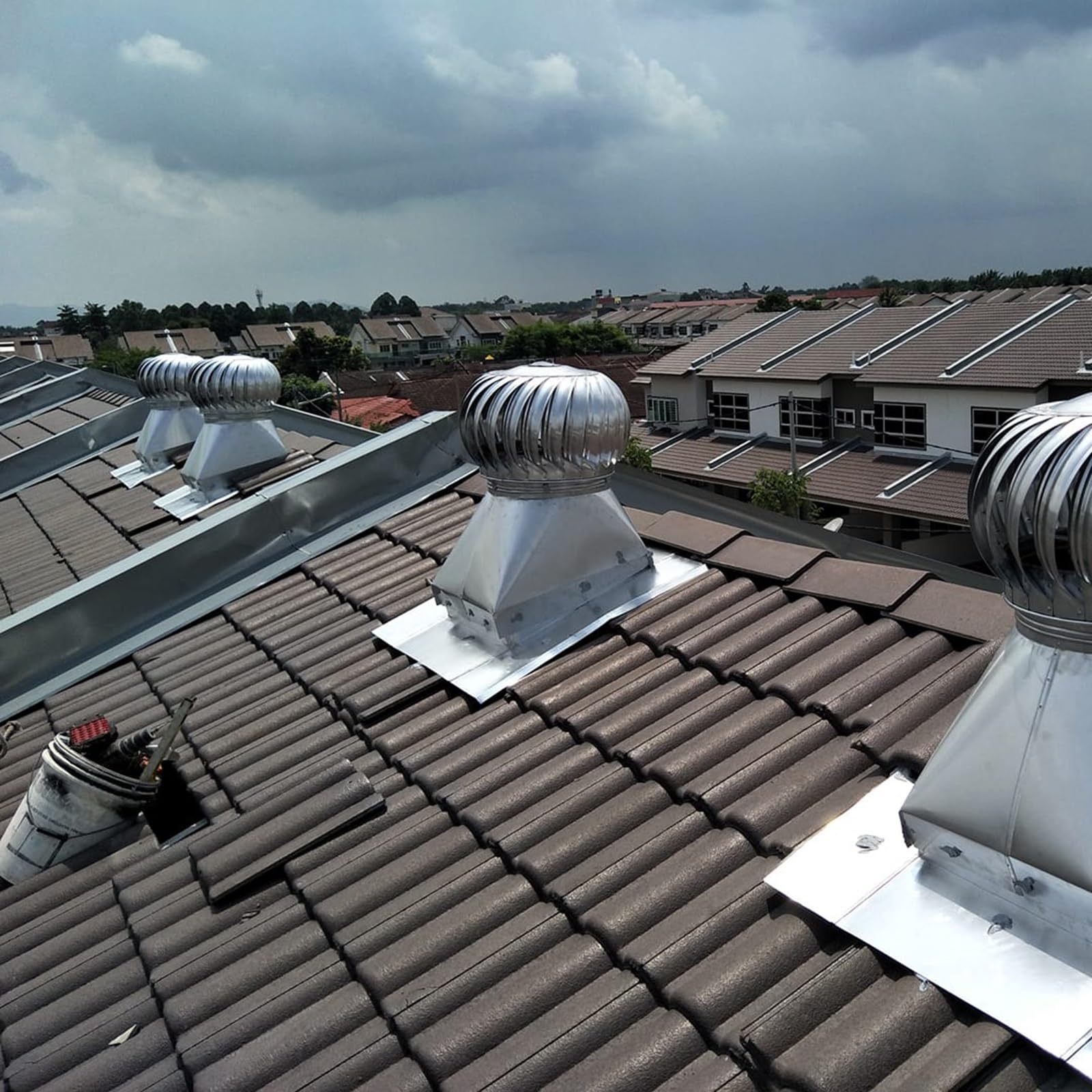 Nasada kominowa, Zewnętrzna rura pieca Daszek, Na każdą pogodę Nasada kominowa, Kwadratowy Stop aluminium Przewód kominowy Nasady, Rooftop Wyciąg Nasada wentylacyjna, robić użytku zewnętrznego Komin