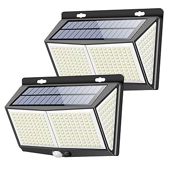 Amazon.co.jp : センサーライト 288LED ソーラーライト 3つ知能