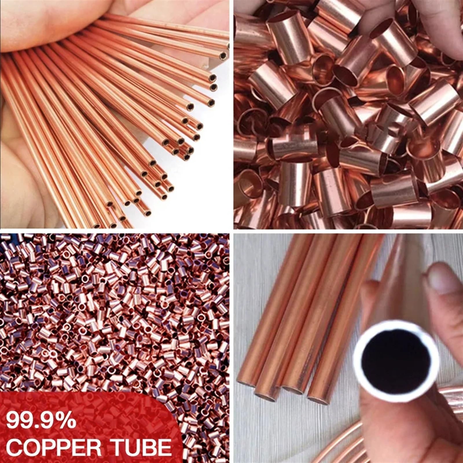 Rura miedziana 1mm grubość ścianki 3-30mm średnica zewnętrzna 300mm 500mm długość pusta prosta okrągła rurka rura miedziana (Color : 500mm, Size : OD 28 x ID 26mm)