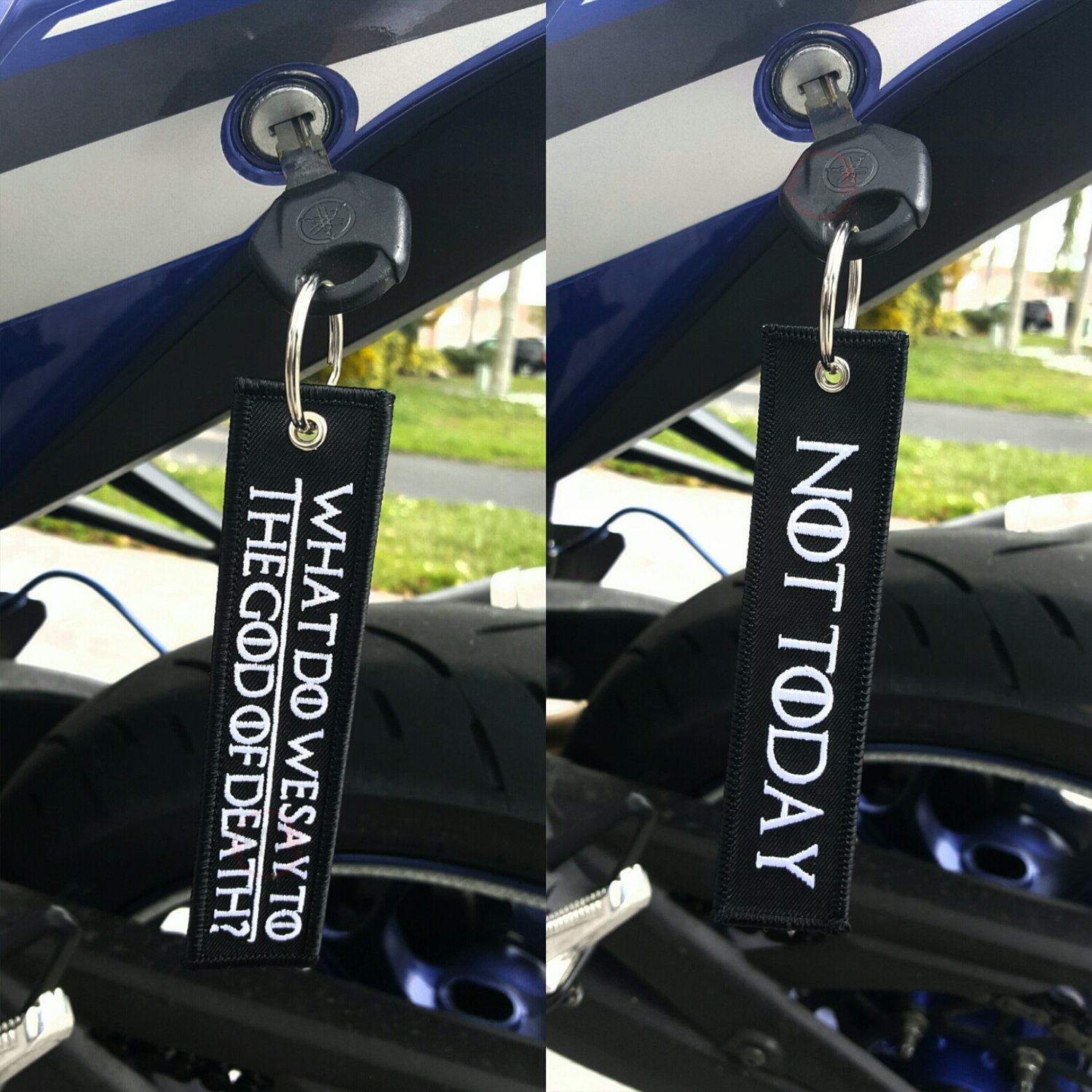 MotoLoot Schlüsselanhänger für Motorräder, Roller, Autos, tolles Geschenk, God of Death