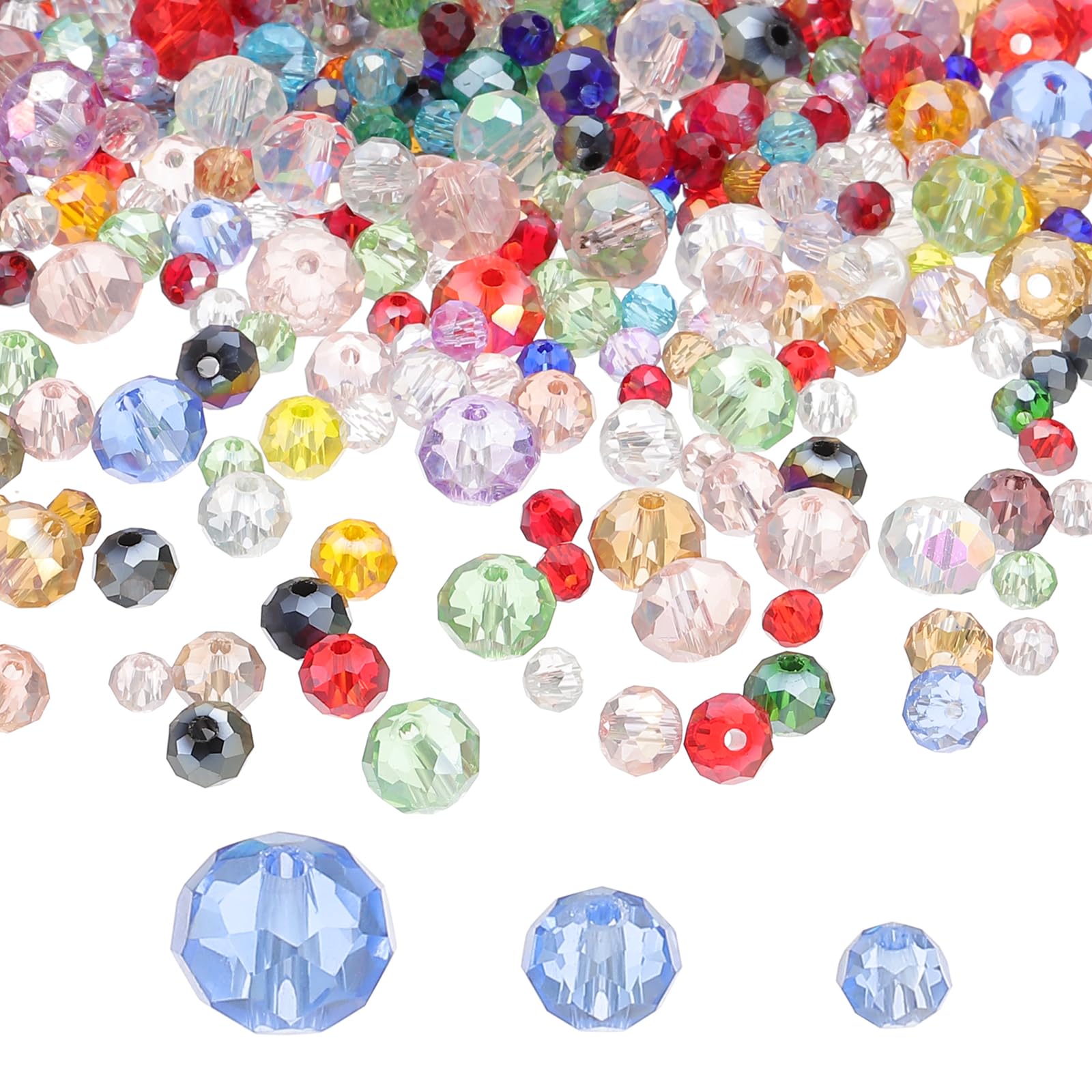 PATIKIL Rondelle Crystal Beads
