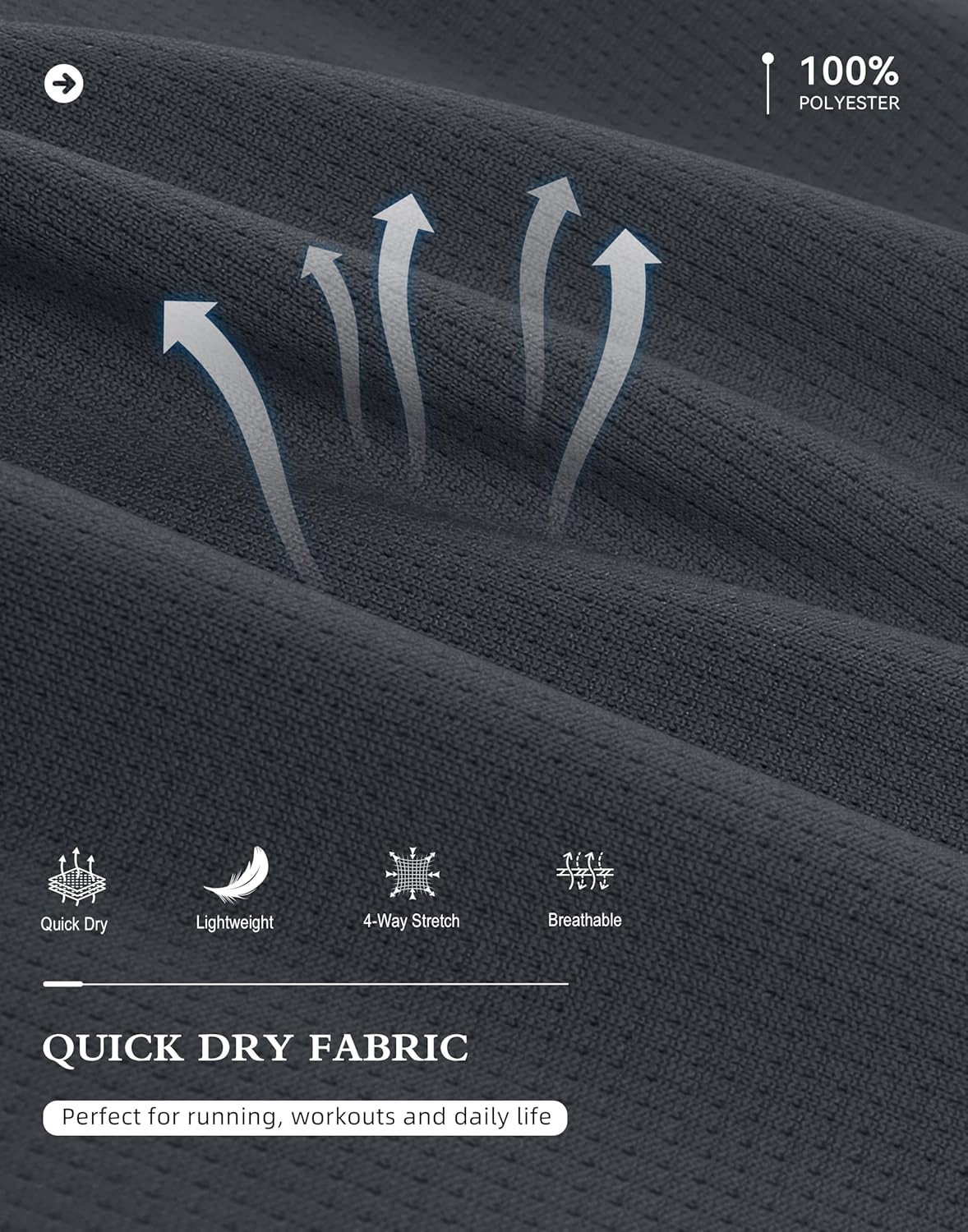 G Gradual Men's Running Shirts Long Sleeve Athletic Shirt Lightweight Quick Dry Quarter Zip Pullover for Men Workout Gym Golf - Image 6