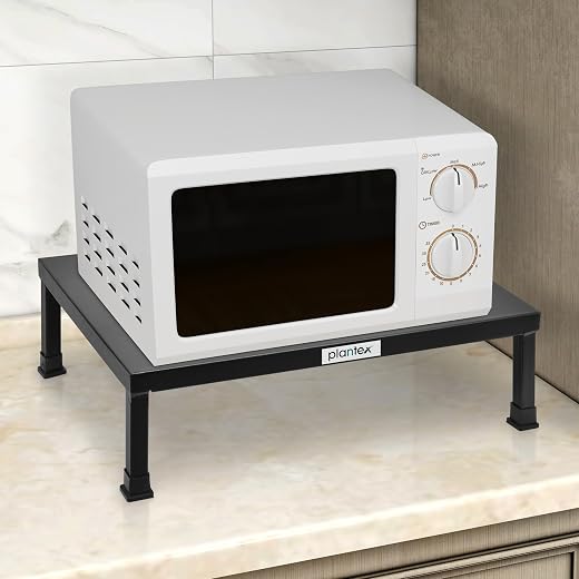 Plantex Oven Stand/Microwave Stand for Kitchen Platform/Microwave Storage Rack for Countertop Organization/Heavy-Duty Meta...