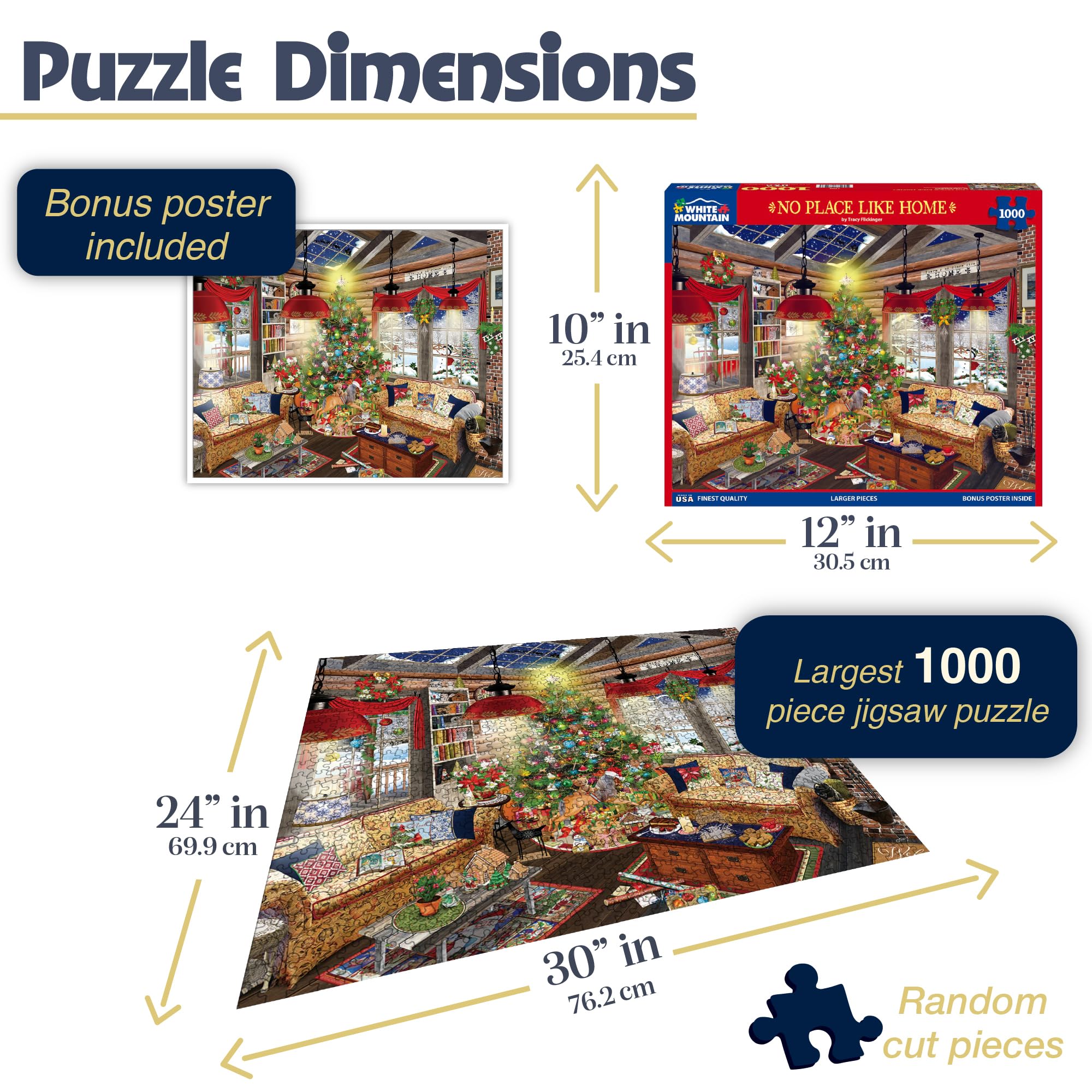 White Mountain Jigsaw Puzzle - No Place Like Home -3