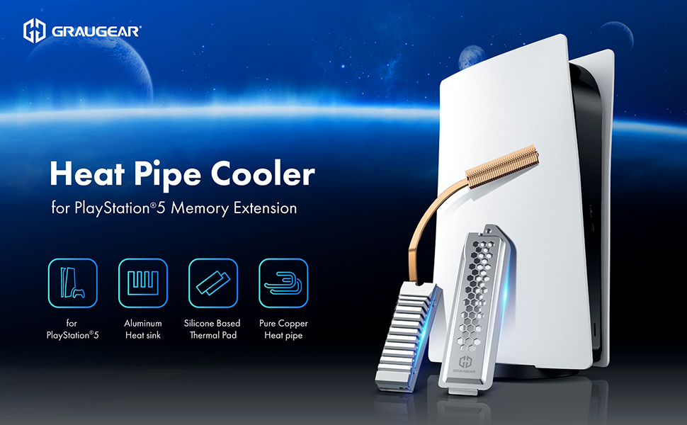 ティエンズG shot 2ケース Amazon.com: GRAUGEAR PS5 SSD Heatsink Cover Set, M.2 NVMe