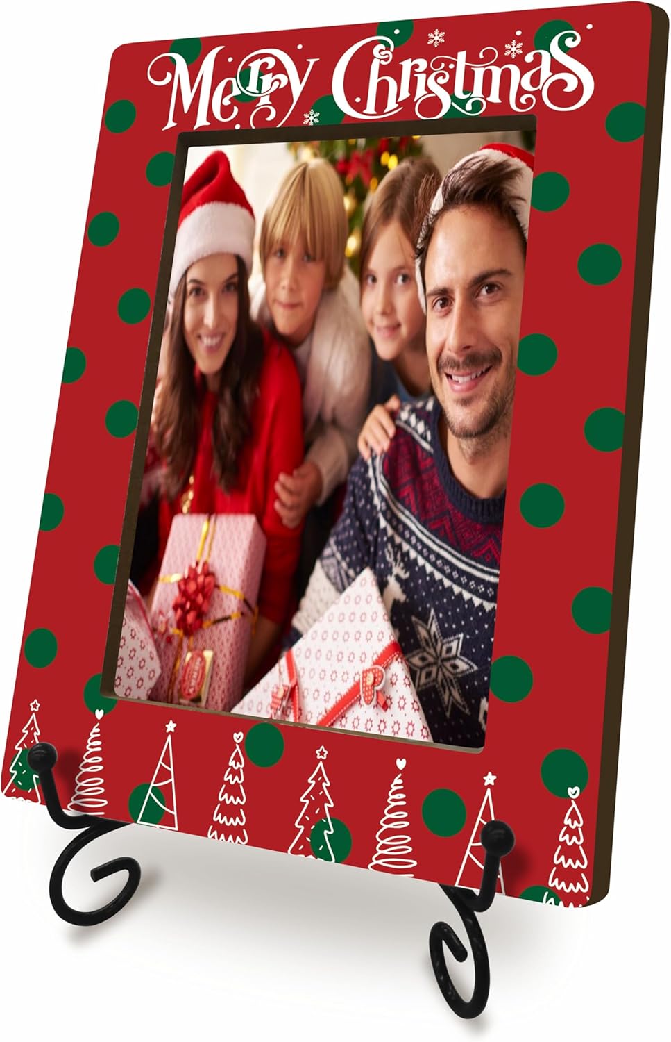 qyuvanbu Christmas Picture Frame For 4 x 6 Photo Merry
