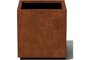 Veradek Metallic Series Corten Steel Cube Planter