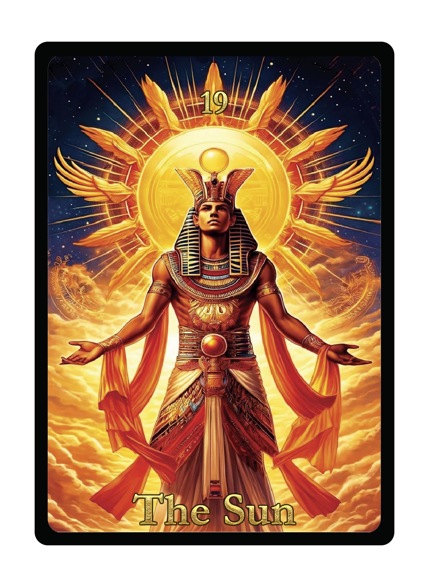 Tarocchi delle Piramidi Guidance Meditazione Deck, 78 Carte con Illustrazioni e Citazioni