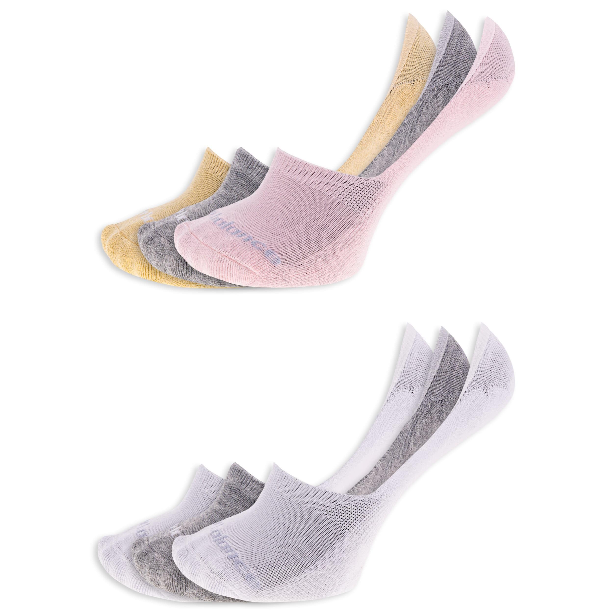 New Balance Men's and Women's Performance Cushioned Liner Socks - 6 &amp; 12 Pairs - Moisture Wicking