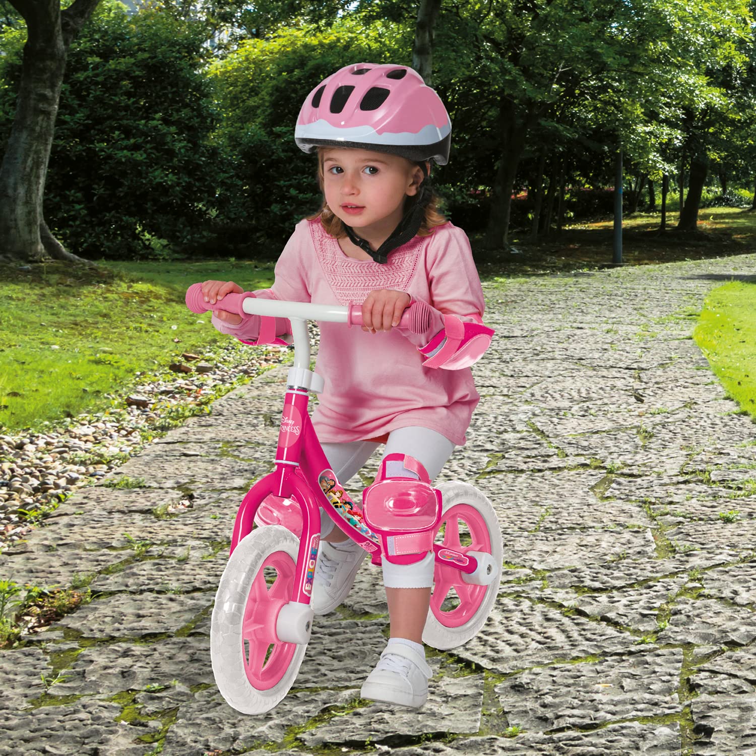 Mondo Toys - Princess Balance Bike - biciletta senza pedali per bambini - peso fino a 25 Kg. - colore bianca/rosa - 28500