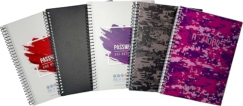 Miniatura 5 de Mini libro de contraseñas en espiral con pestañas alfabéticas