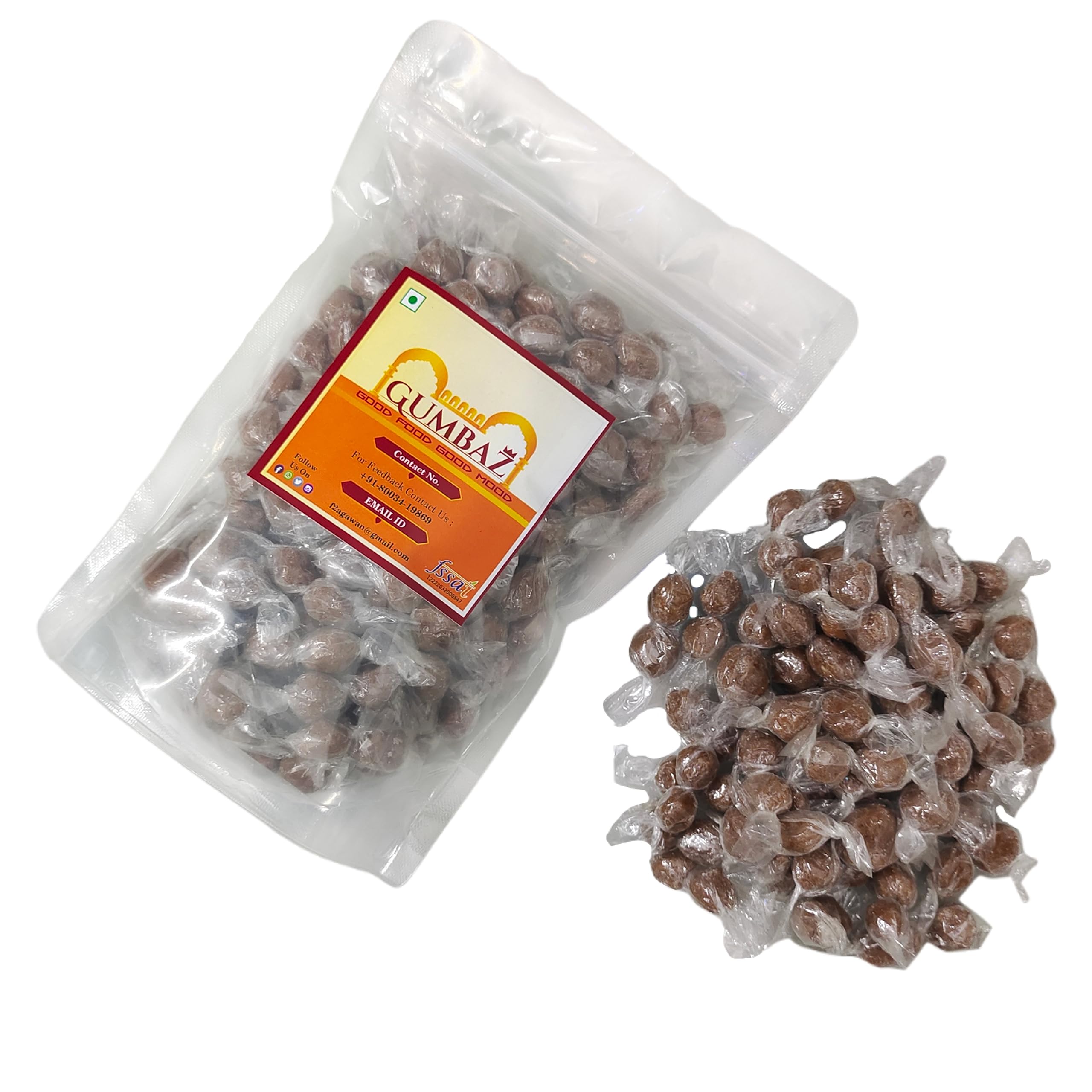 Gumbaz Twisted Imly Candy 400gm, Khatti Meethi Imly, Chulbuli Emli Tamrind Twist Candy, Twisted Emly Candy. (Tamrind)