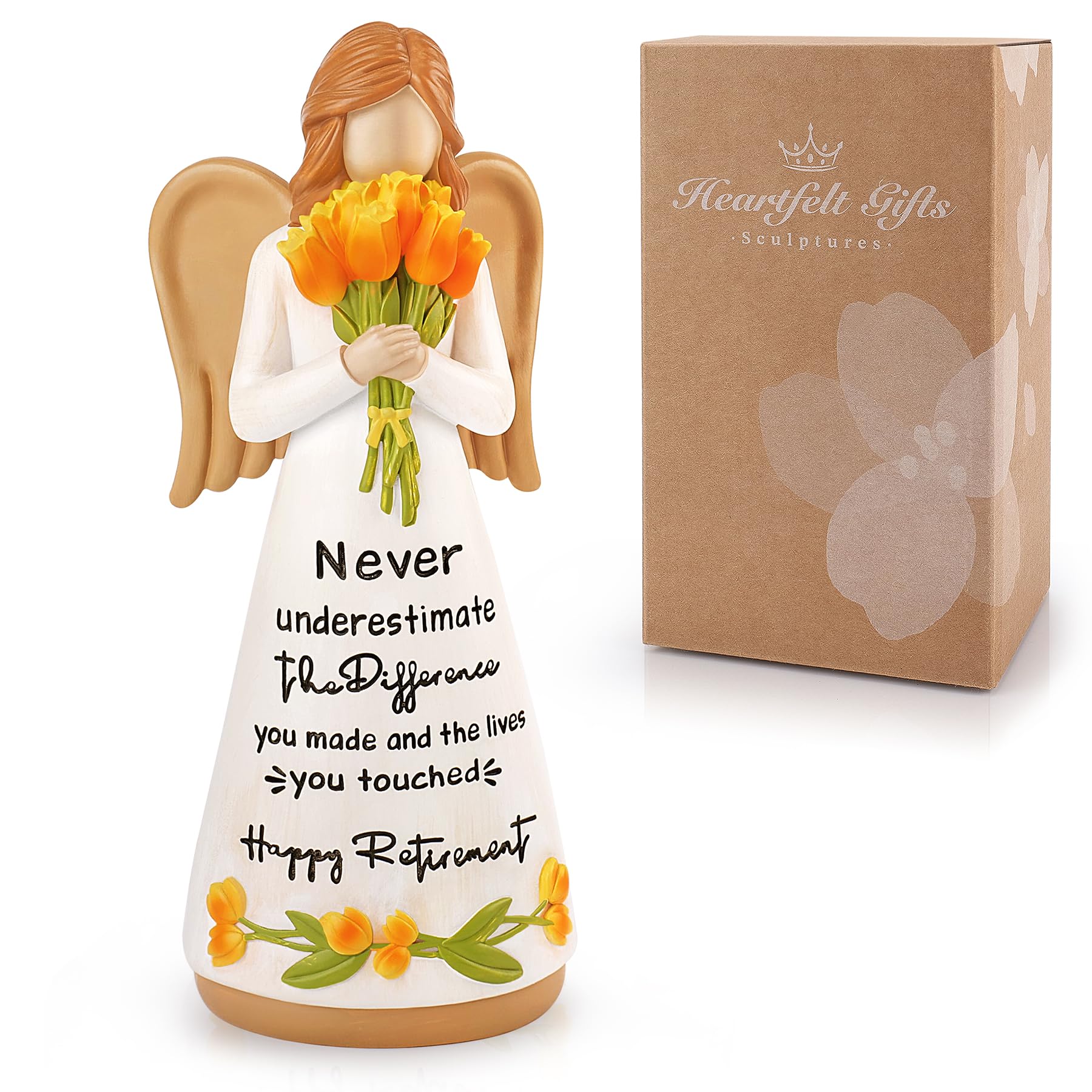 Retirement Gifts for Women Retirement Angel Ornament for Women Retirement Figurines Retirement Keepsake for Ladies Nurse Teacher Colleague Friend Handcrafted Angel Figurine Ornament Gift Decoration
