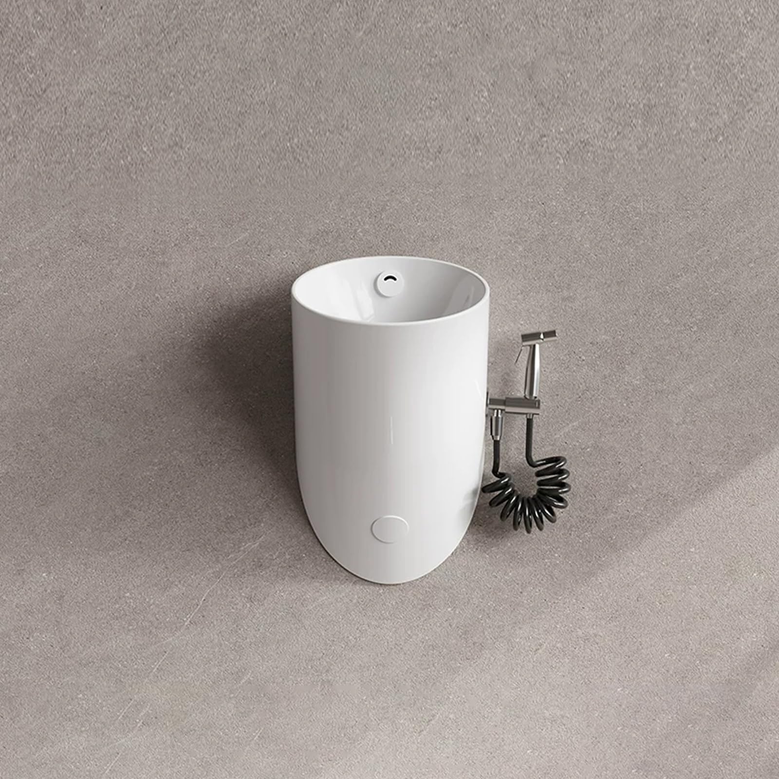 Orinal montado en la pared para hombres, sensor inteligente de descarga, a prueba de derrames y diseño antiolor, ahorra espacio para baño, hogar y hotel