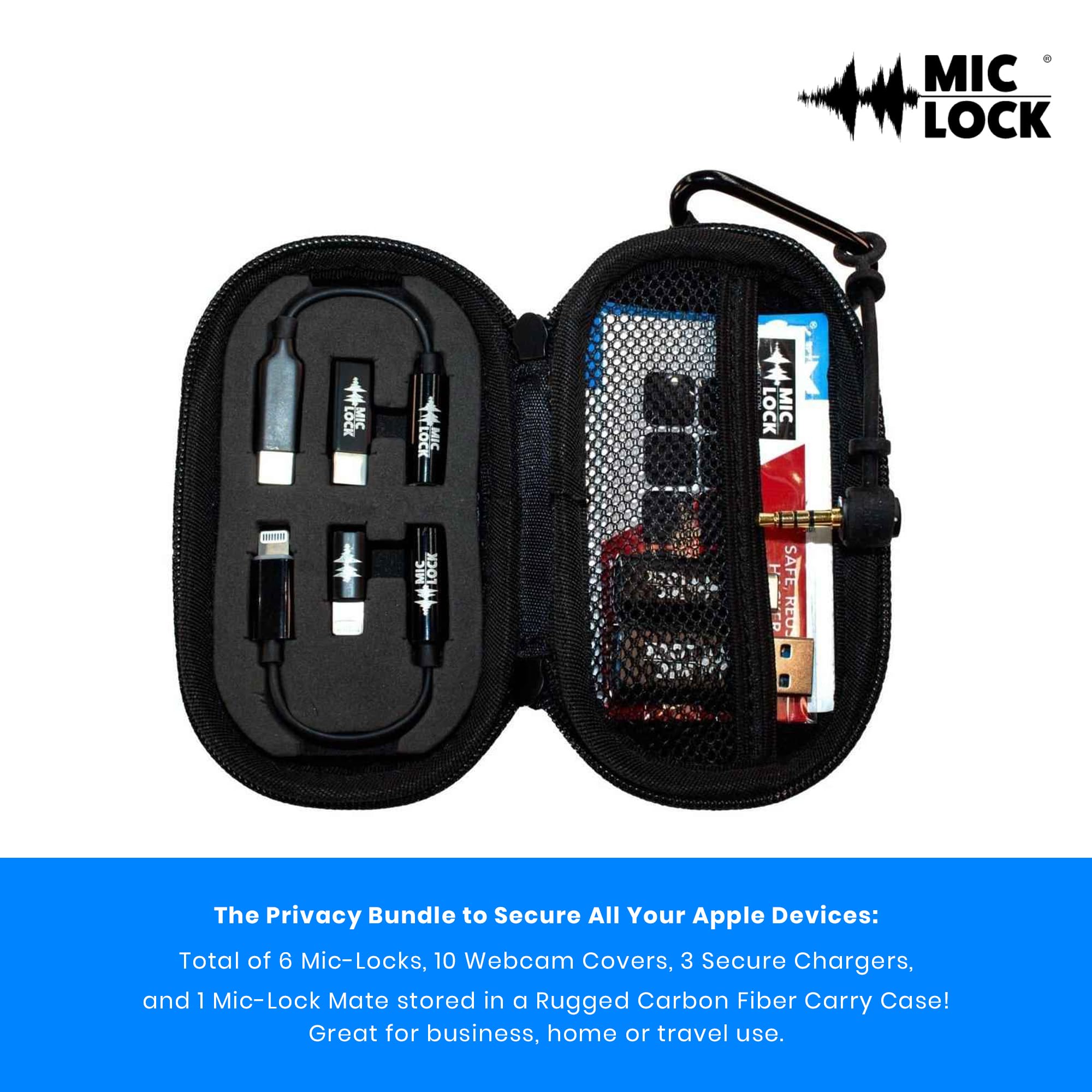 Mic-Lock Android Privacy Bundle - Microphone Privacy Protector for Laptops, Smartphones, Tablets, and Computers