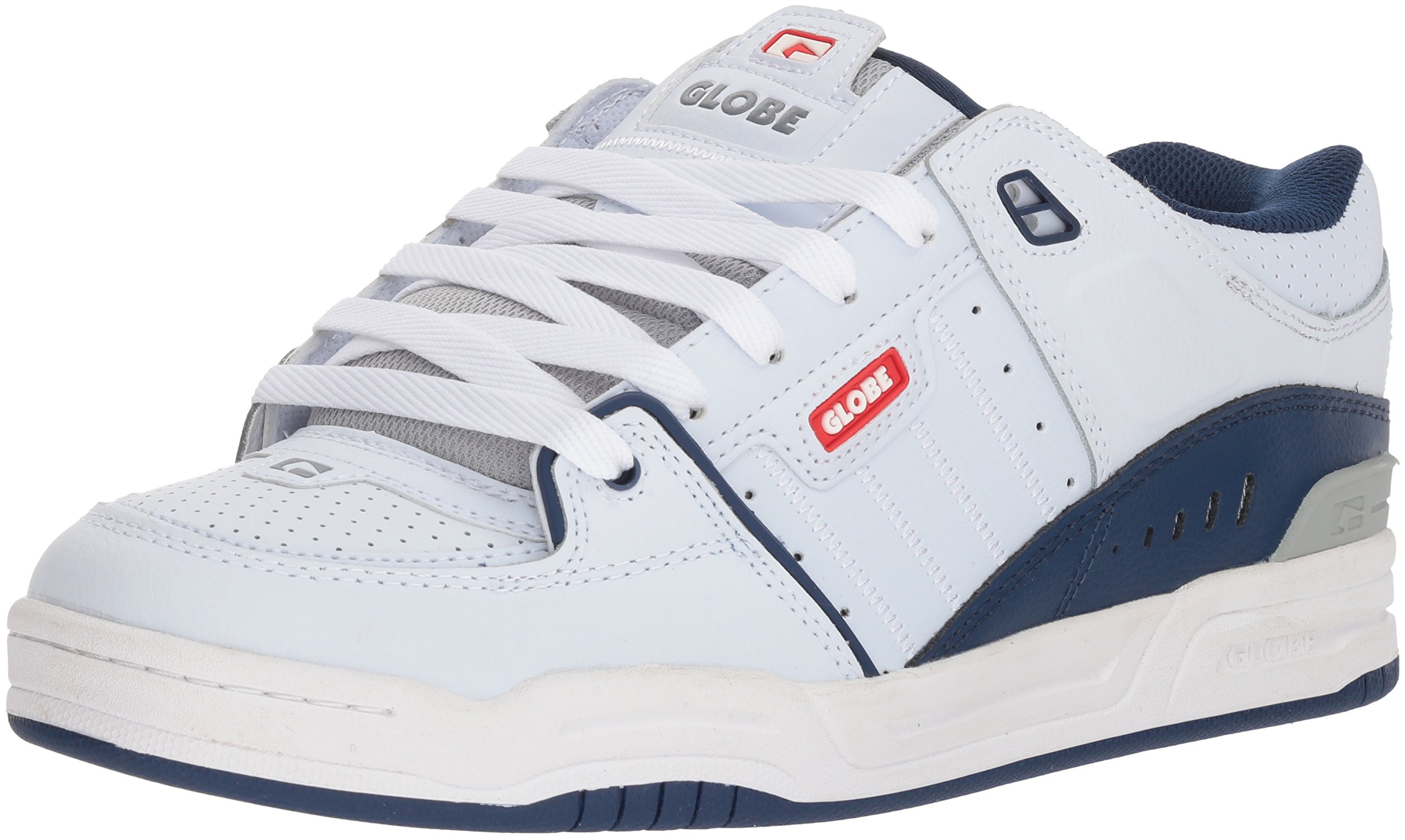 Globe Men's Fusion Shoe, White/Blue, 5.5 M US