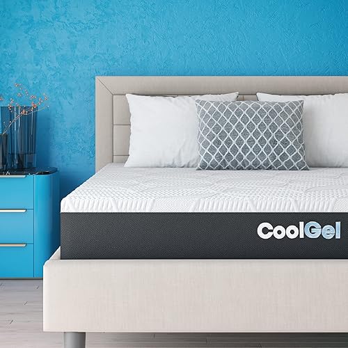 Classic Brands Cool Gel Chill Memory Foam 10-Inch Mattress | CertiPUR-US Certified | Bed-in-a-Box, Twin