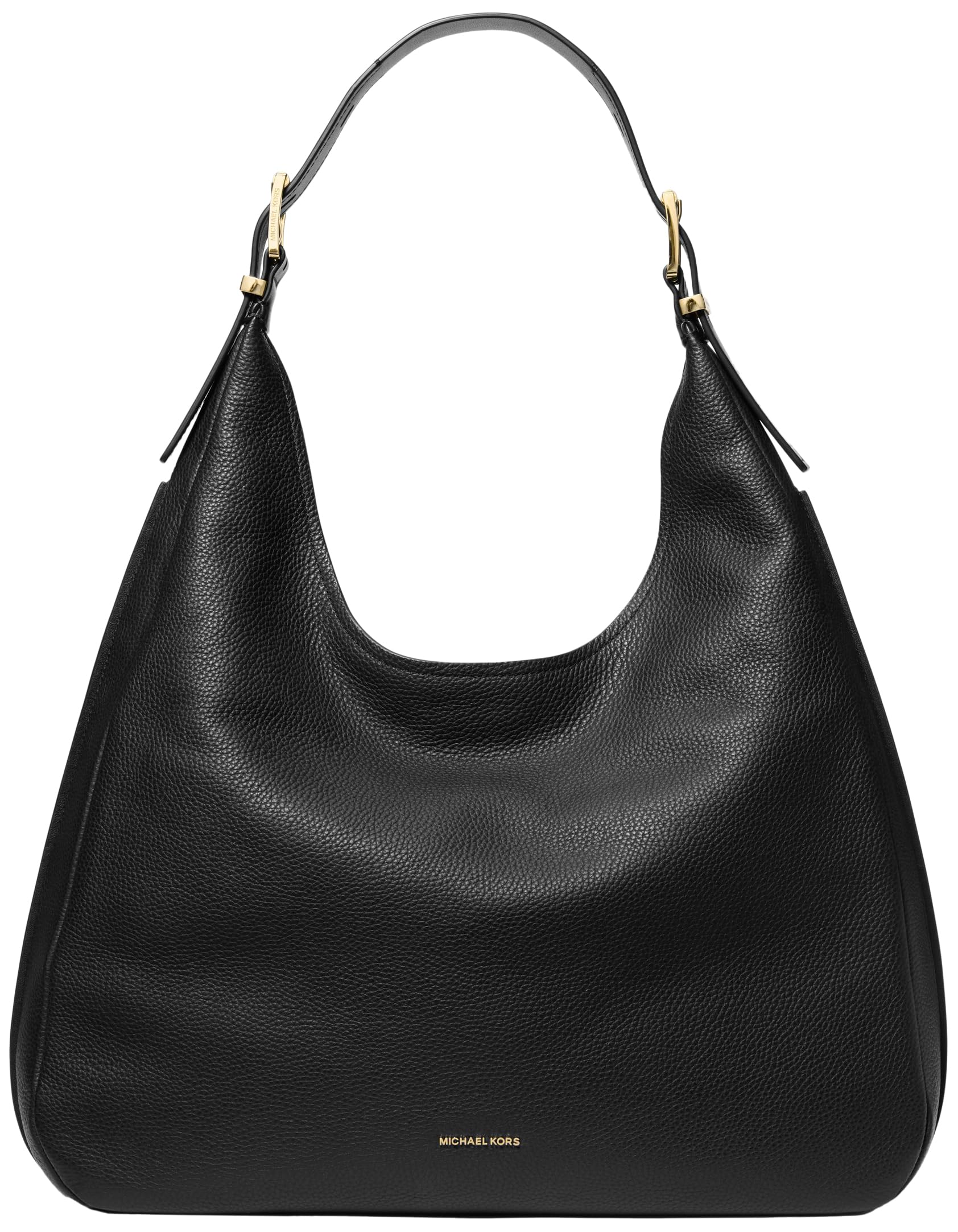 Michael Kors Nolita Large Hobo Shoulder Bag, Gold-Tone Hardware/Black