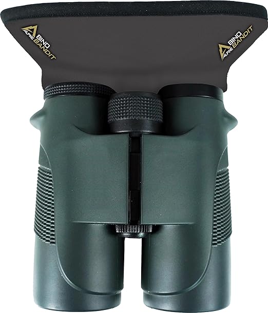 Slicker Bino Bandit - Blocks Glare, Improves Visual Acuity and Reduces Eye Fatigue. FITS All Binoculars, Charcoal