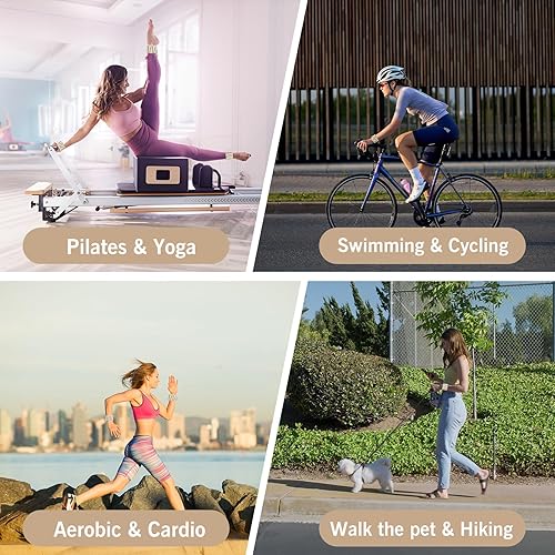 Miniatura 7 de Juego de 2 pesas ajustables para muñeca y tobillo (1 libra cada una), para mujeres y hombres, para correr, correr, caminar, yoga, danza, pilates,
