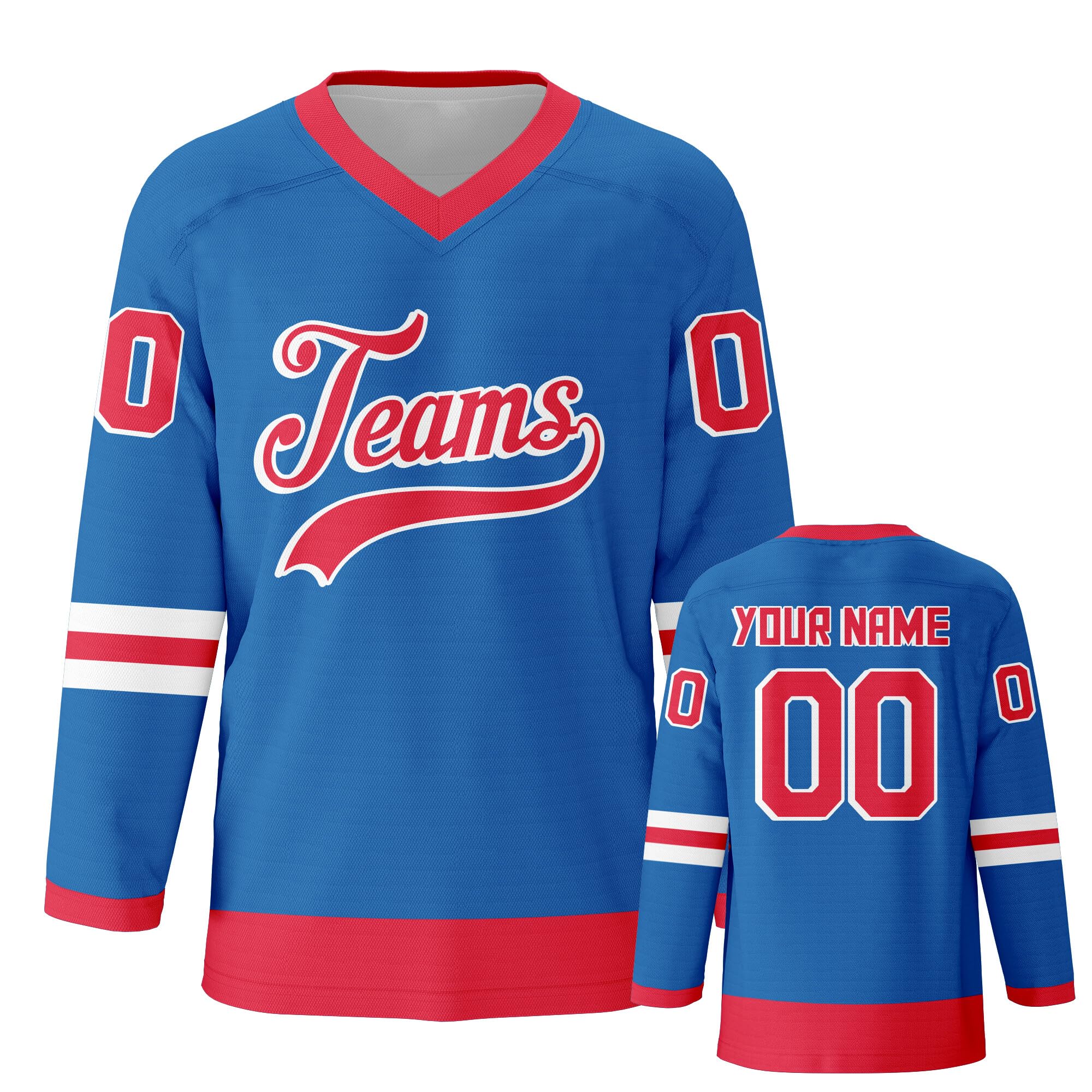 Customized Ice Hockey Jersey Personalized Team Solid Hockey Jersey Printed Stitched Hockey Jersey Men Women Youth Kids