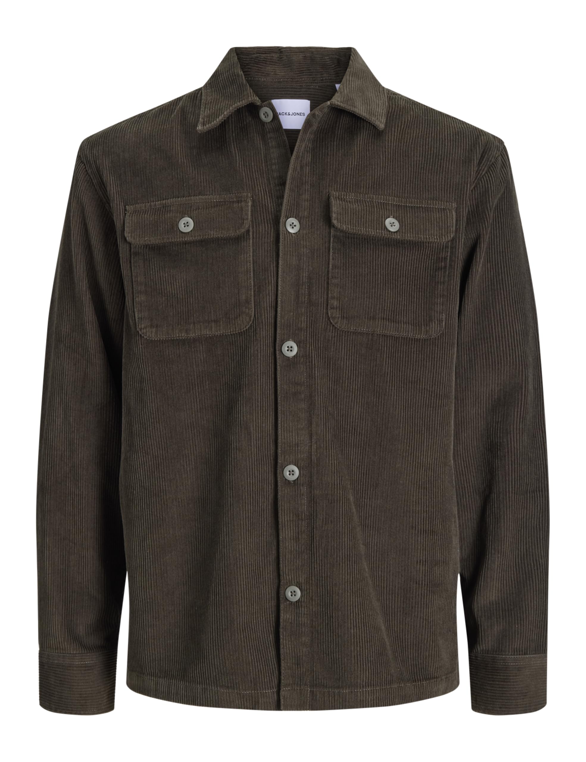 JACK & JONES Jjeregent Cord Overshirt Ls Sn Pls - Plus Size