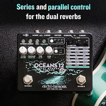 Electro-Harmonix Oceans 12 Dual Stereo Reverb Pedal