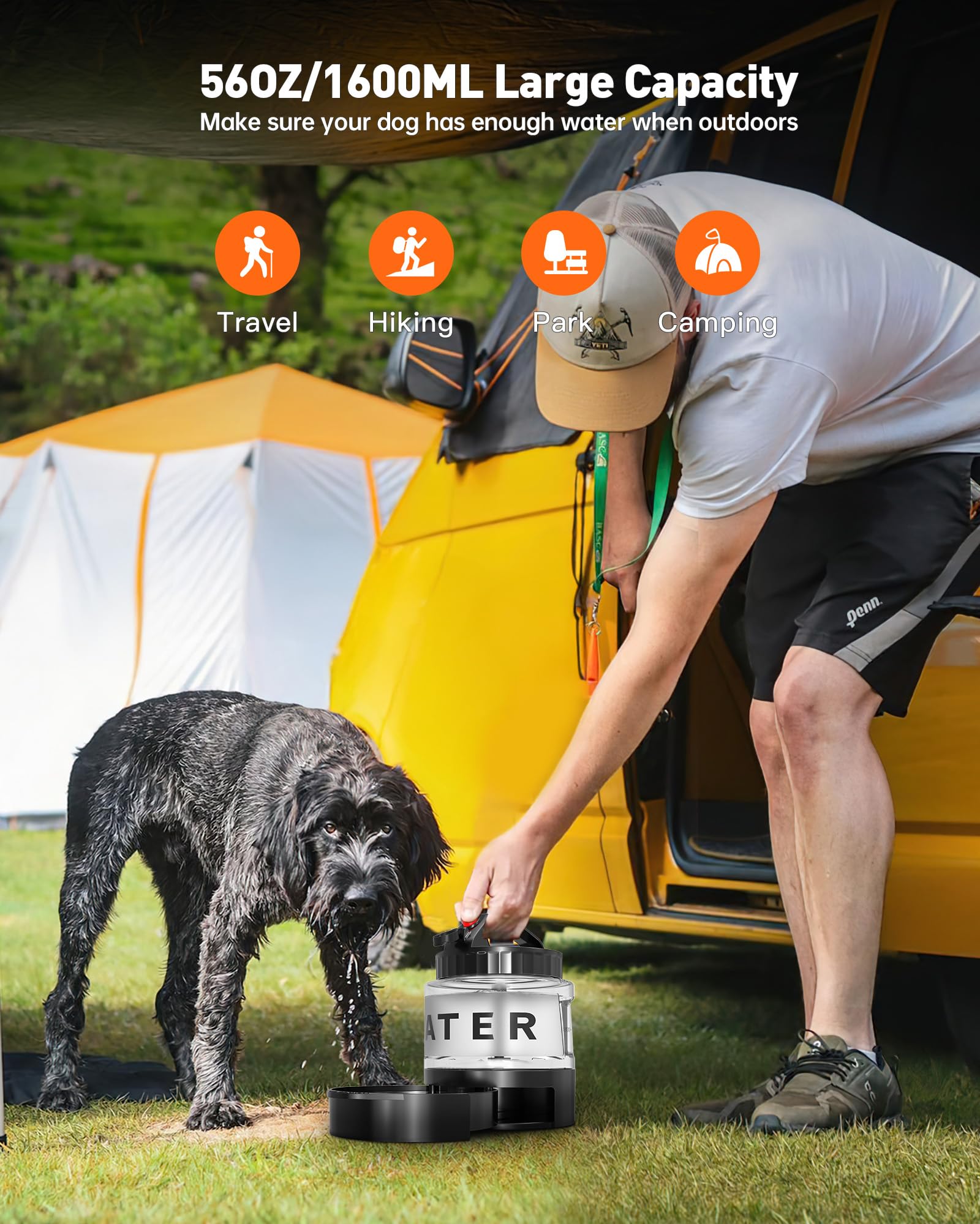 Portable Dog Water Bottle Bowl - Image 2