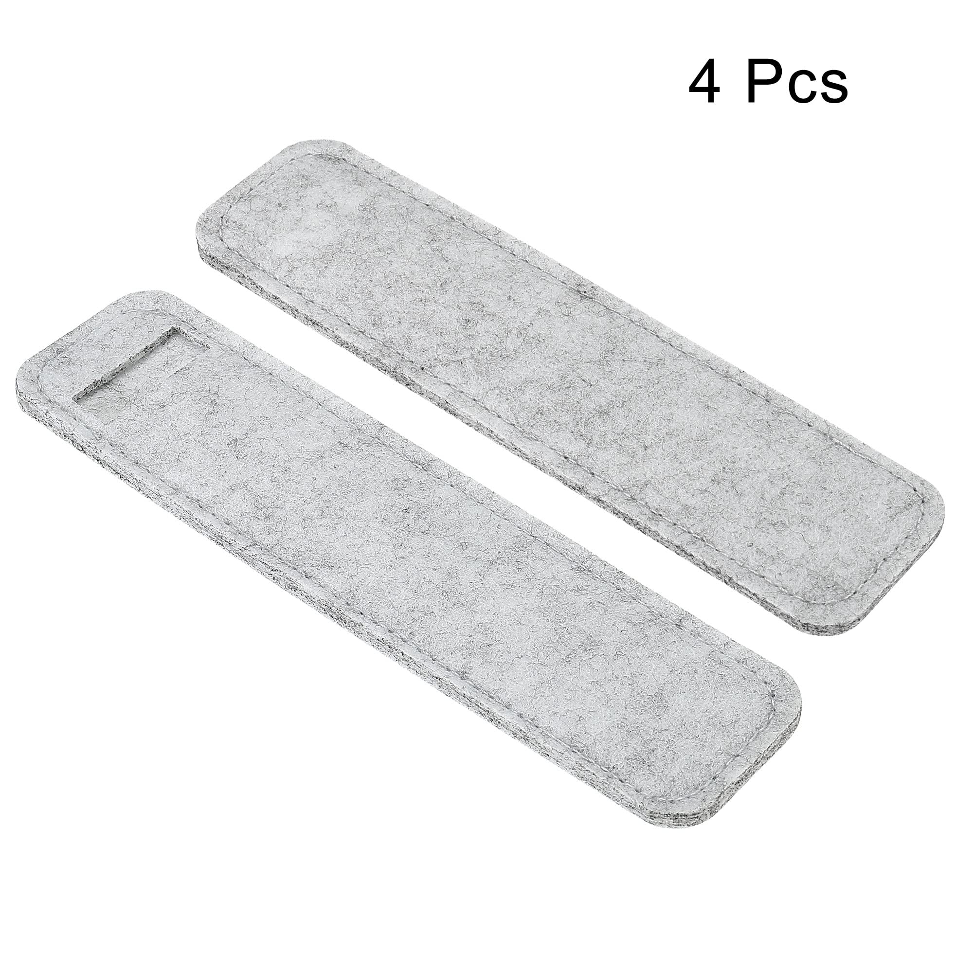 PATIKIL Felt Pen Case 4 Pack Pencil Bag Mini Pocket Protector Storage Sleeve Pouch Holder, Gray, Grey - Image 3